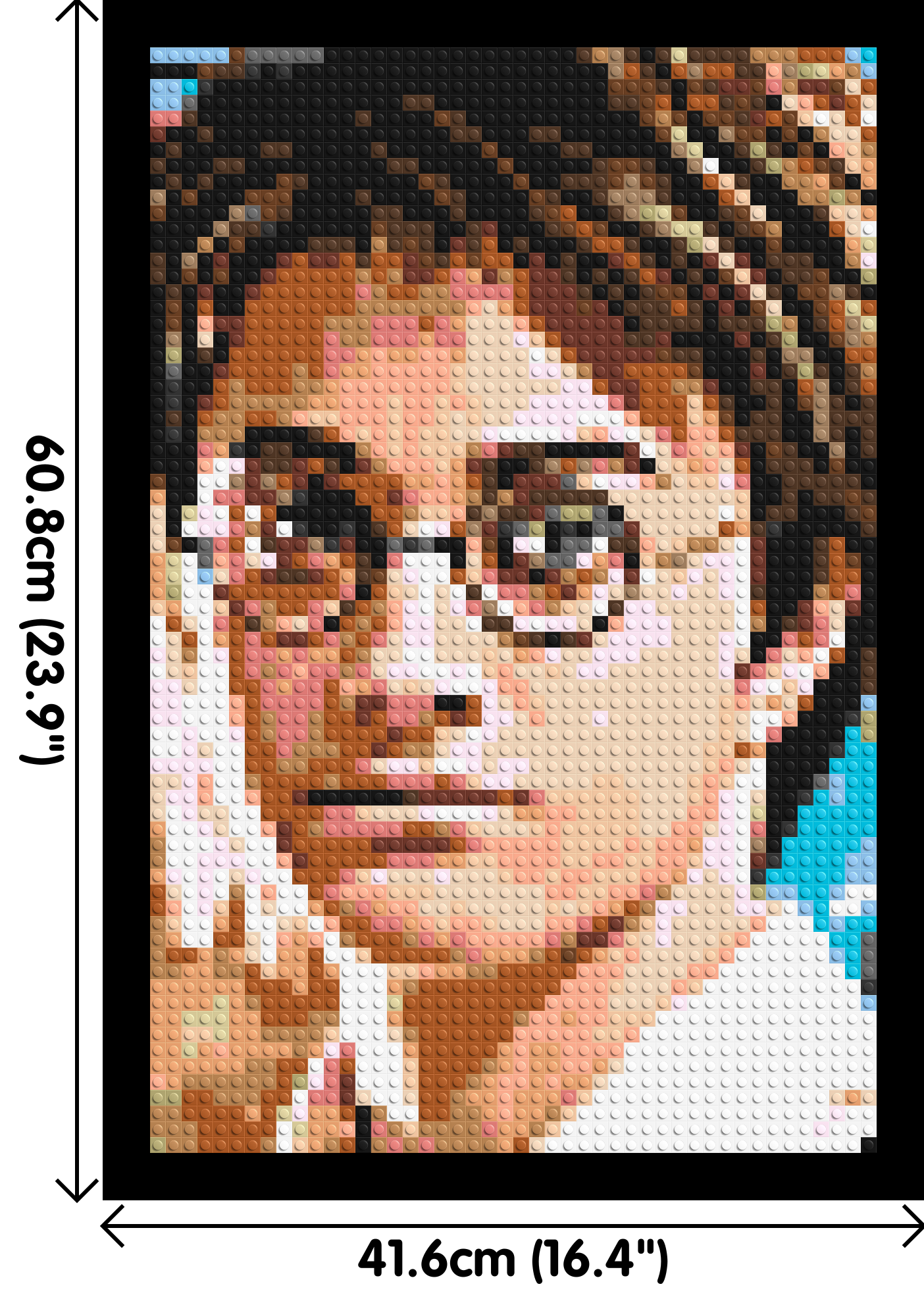Harry Potter - Brick Art Mosaic Kit 2x3 dimensions with frame