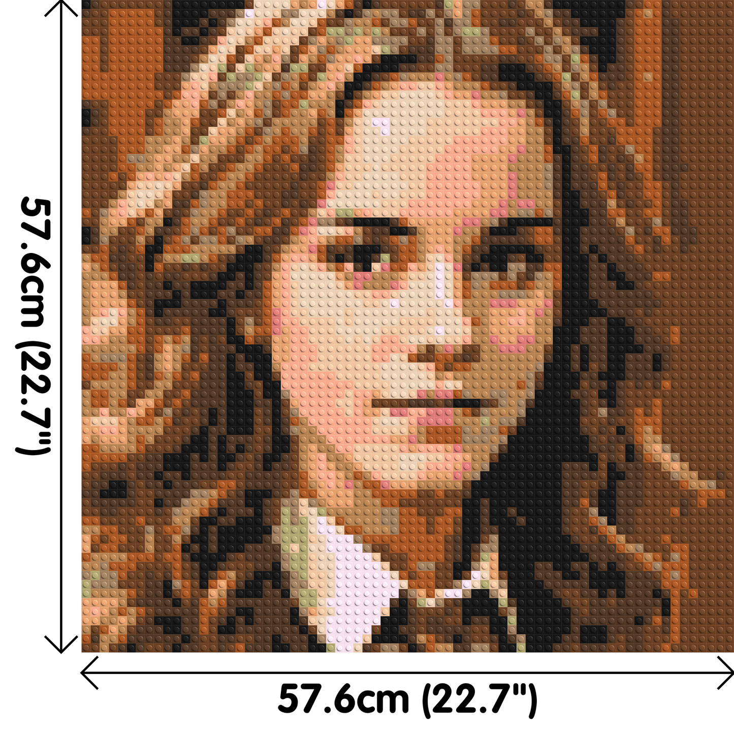Hermione Granger - Harry Potter - Brick Art Mosaic Kit 3x3 large
