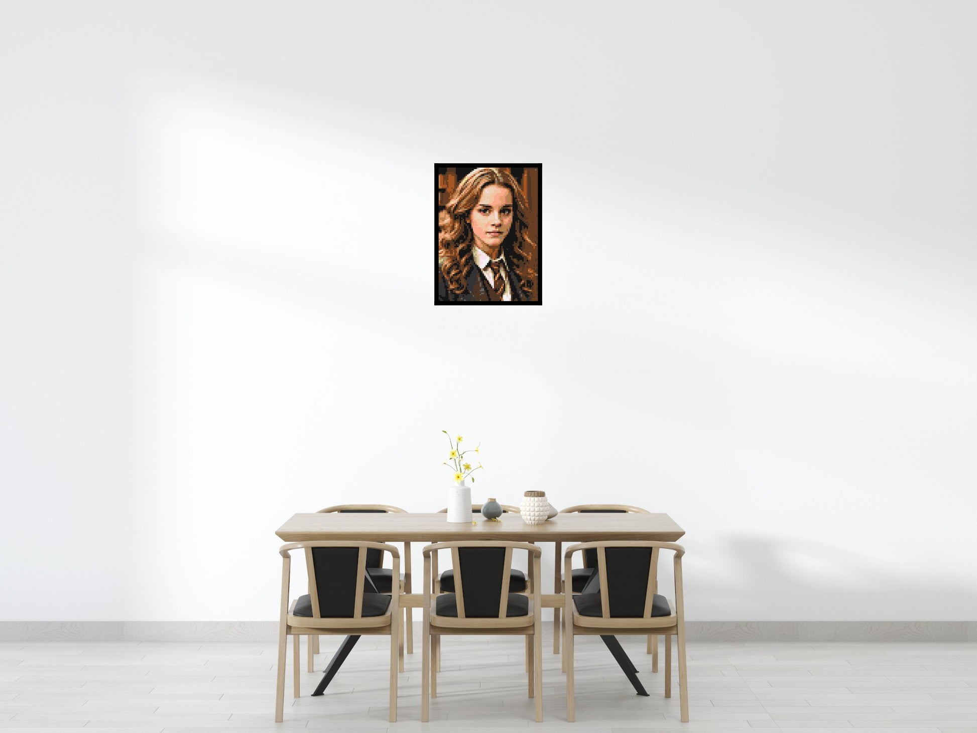 Hermione Granger - Harry Potter - Brick Art Mosaic Kit 3x4 scene with frame