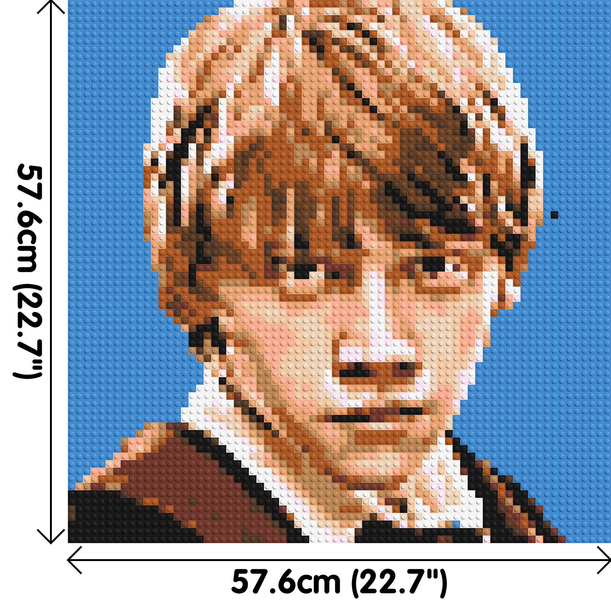 Ron Weasley - Harry Potter - Brick Art Mosaic Kit 3x3 dimensions