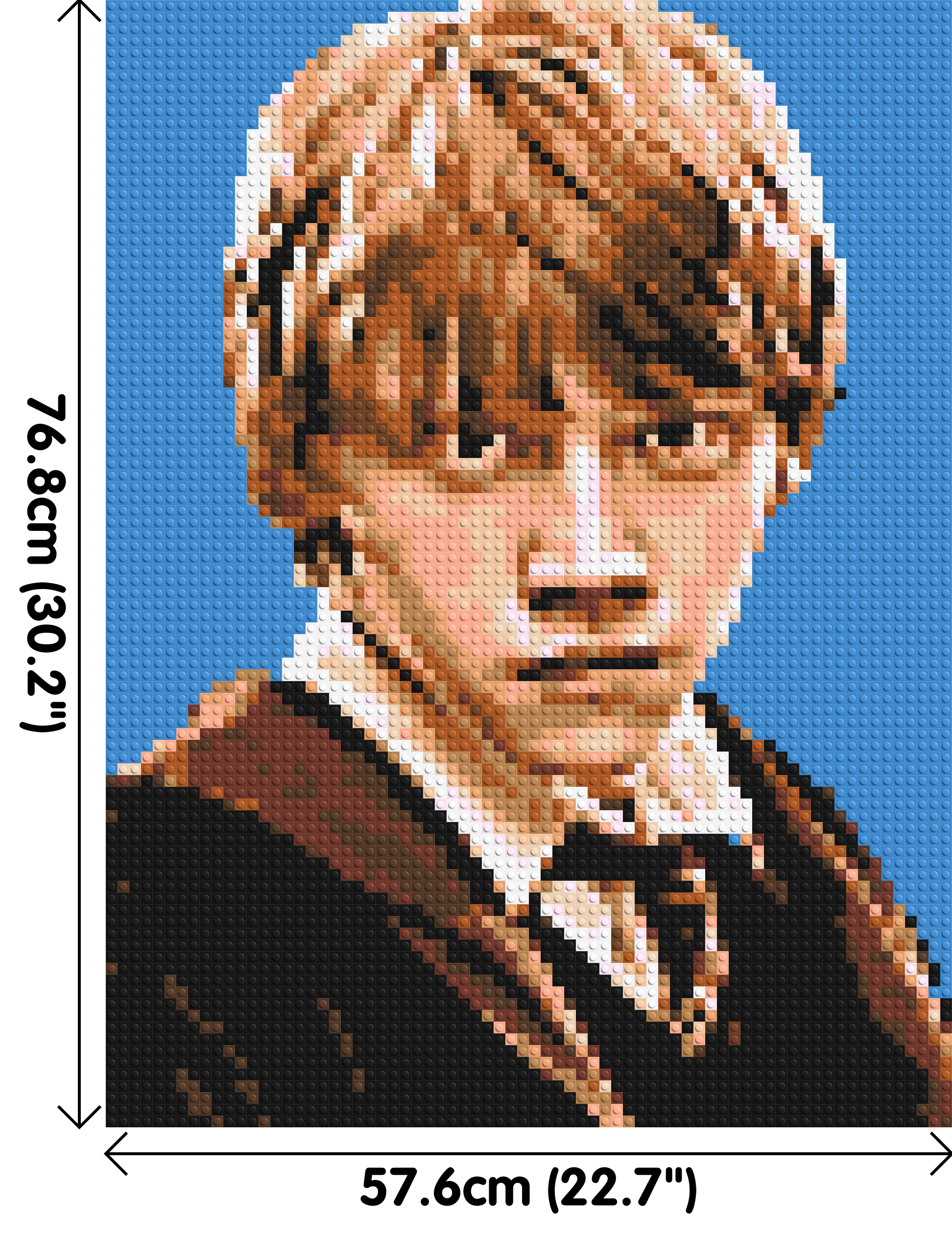 Ron Weasley - Harry Potter - Brick Art Mosaic Kit 3x4 dimensions