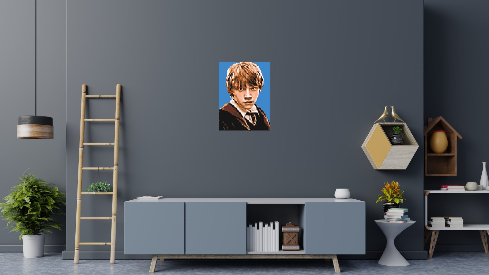 Ron Weasley - Harry Potter - Brick Art Mosaic Kit 3x4 scene