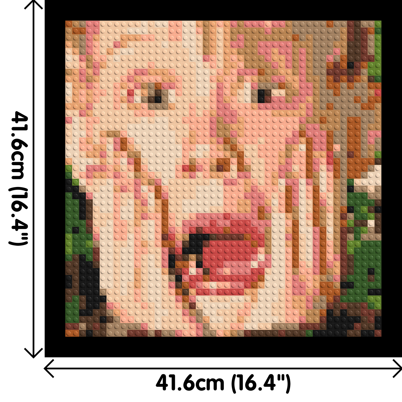 Home Alone - Brick Art Mosaic Kit 2x2 dimensions with frame