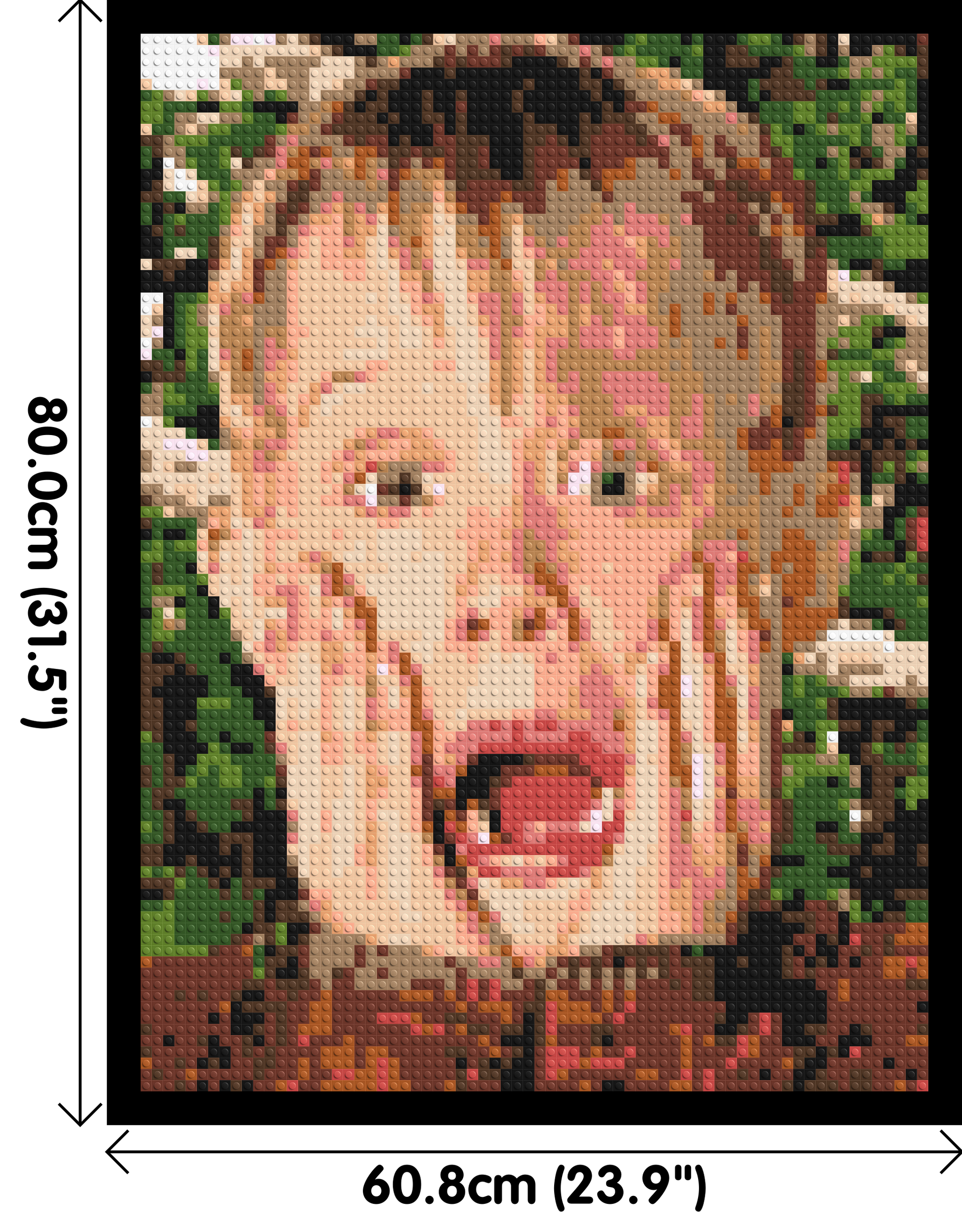 Home Alone - Brick Art Mosaic Kit 3x4 dimensions with frame