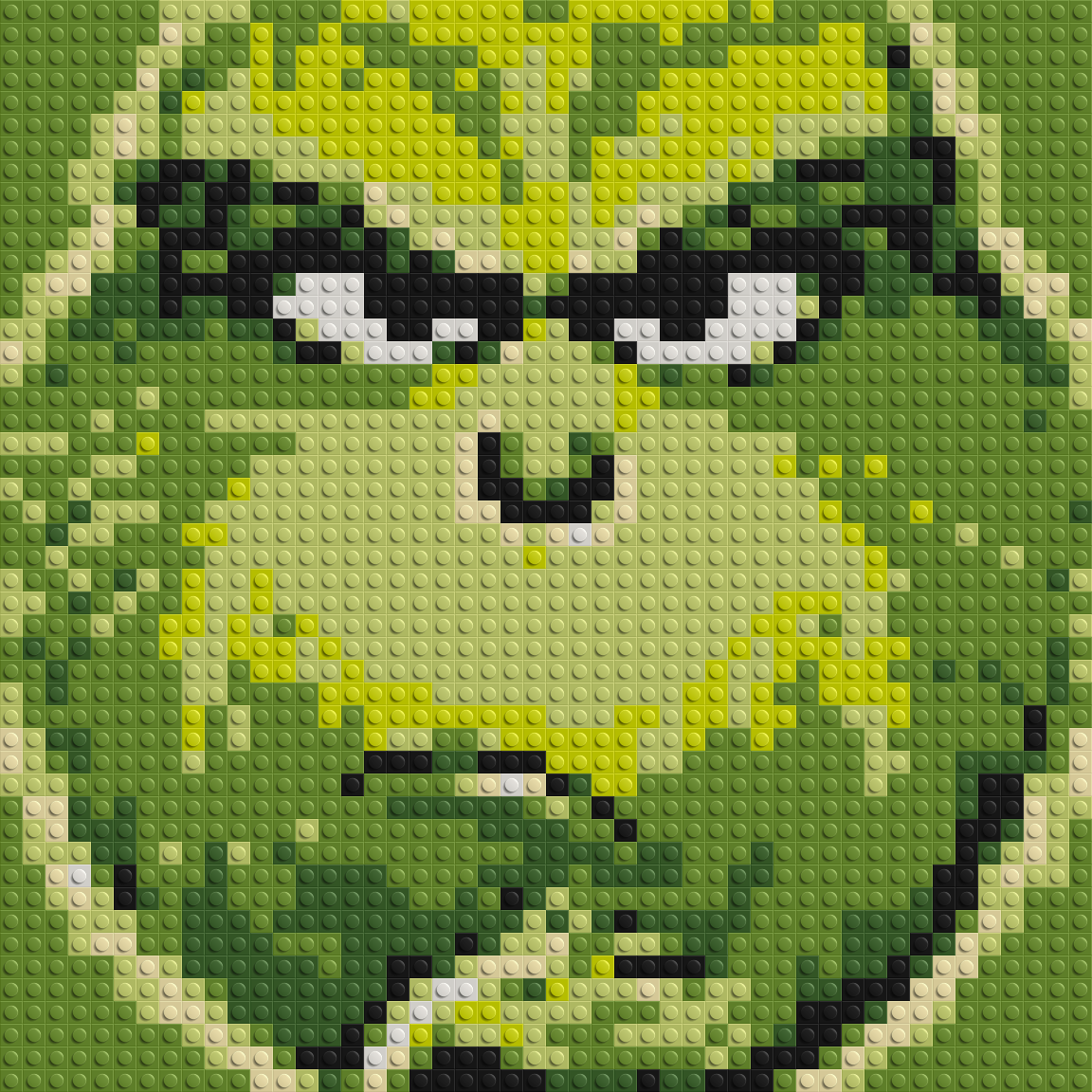 How the Grinch Stole Christmas Animated  - Brick Art Mosaic Kit 2x2 large