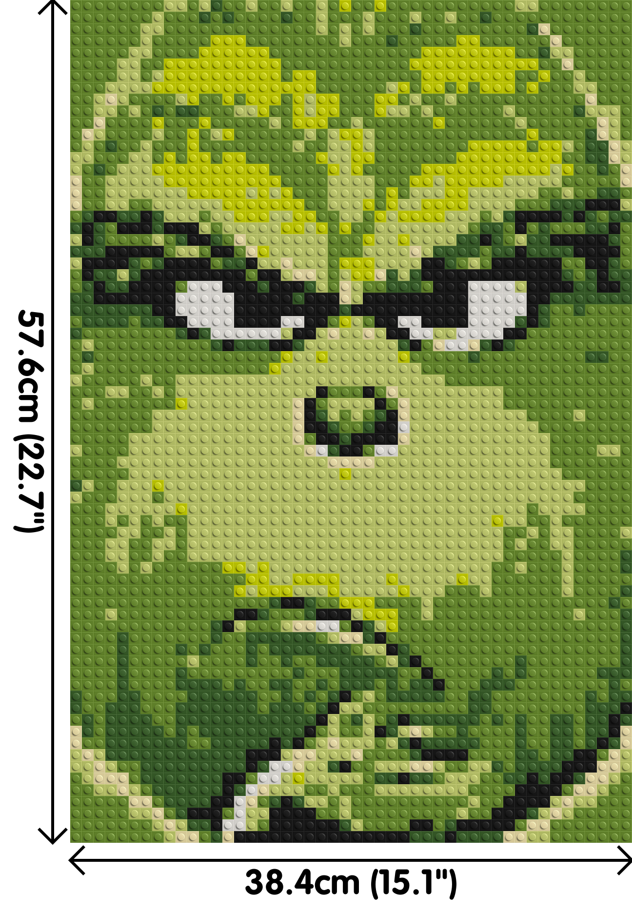 How the Grinch Stole Christmas Animated  - Brick Art Mosaic Kit 2x3 dimensions