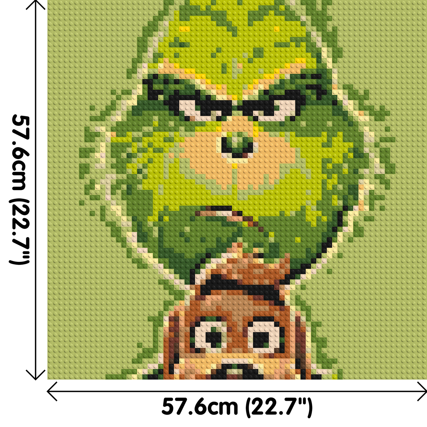 How the Grinch Stole Christmas Animated  - Brick Art Mosaic Kit 3x3 large