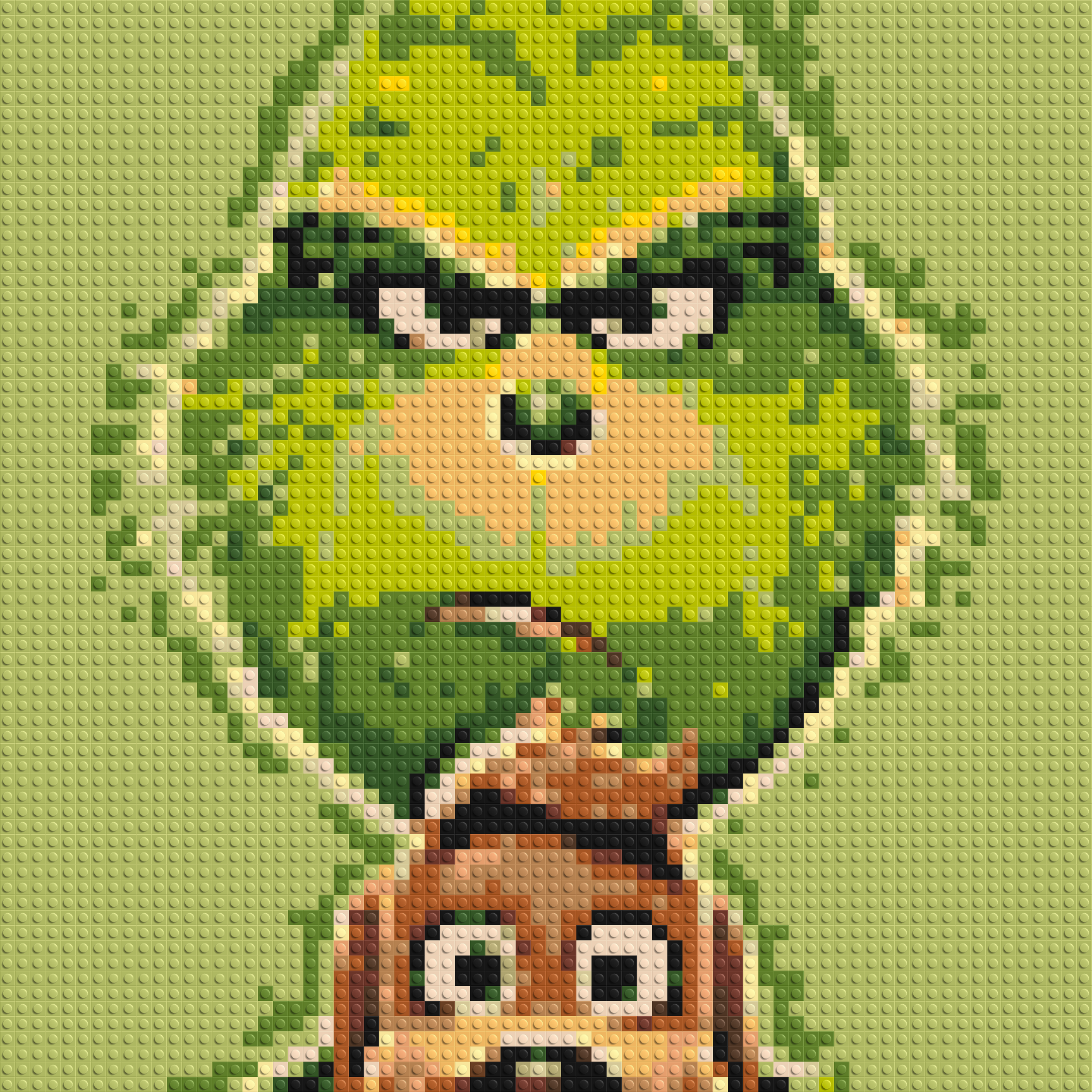 How the Grinch Stole Christmas Animated  - Brick Art Mosaic Kit 3x3 large