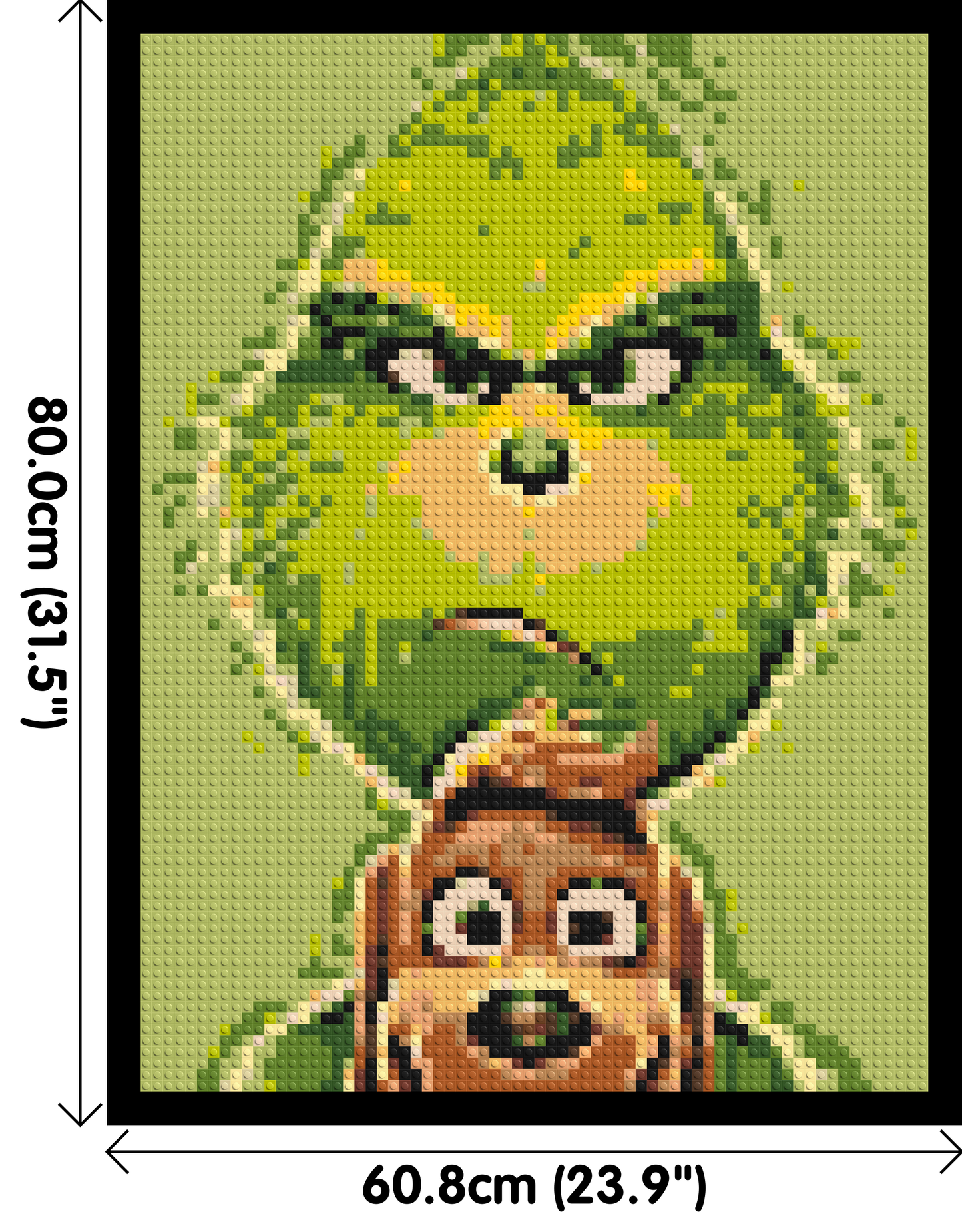 How the Grinch Stole Christmas Animated  - Brick Art Mosaic Kit 3x4 large