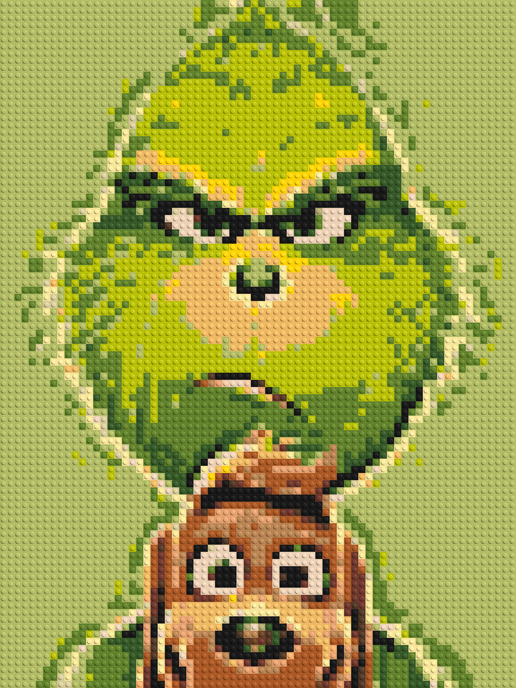 How the Grinch Stole Christmas Animated  - Brick Art Mosaic Kit 3x4 large