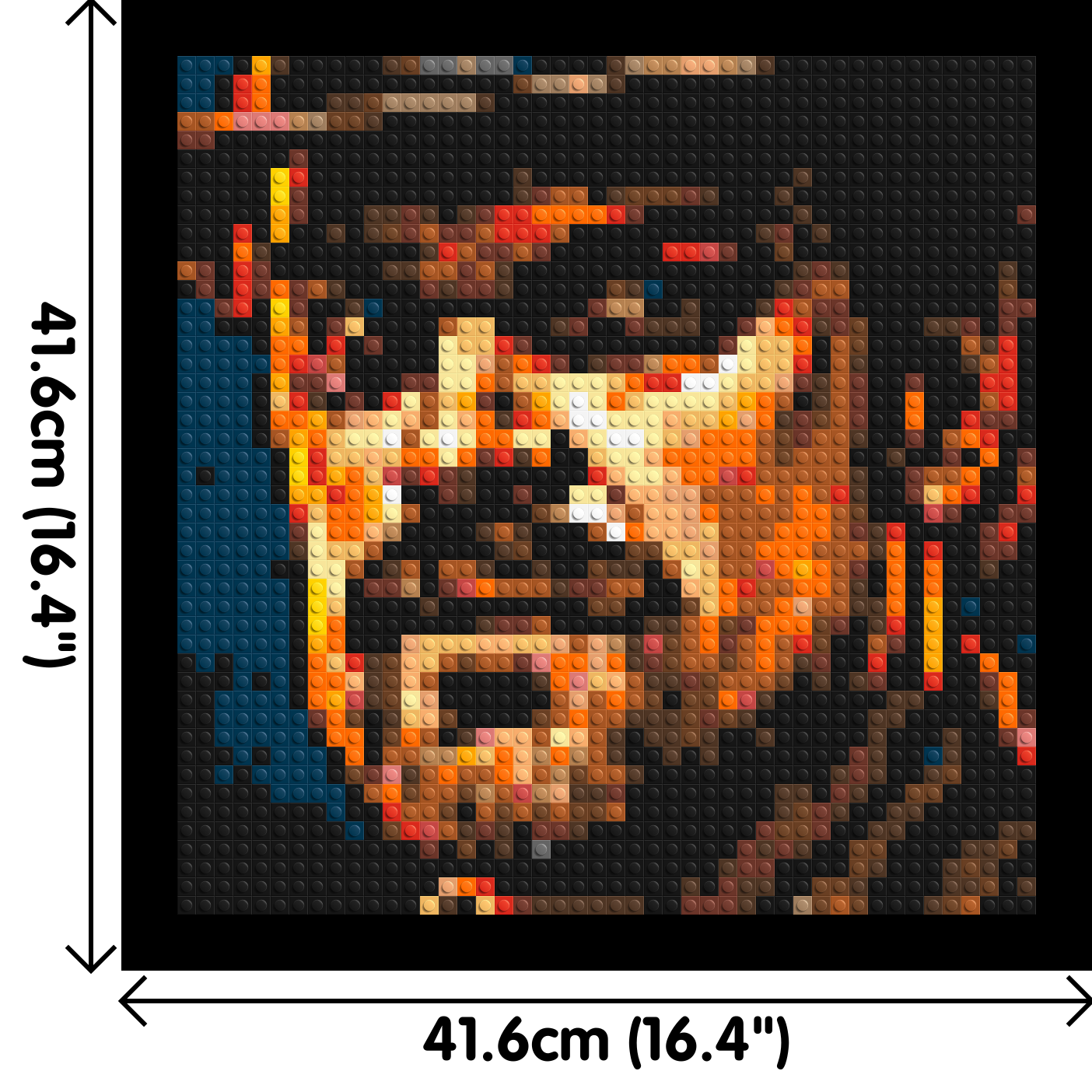 Jim Hopper - Stranger Things - Brick Art Mosaic Kit 2x2 large