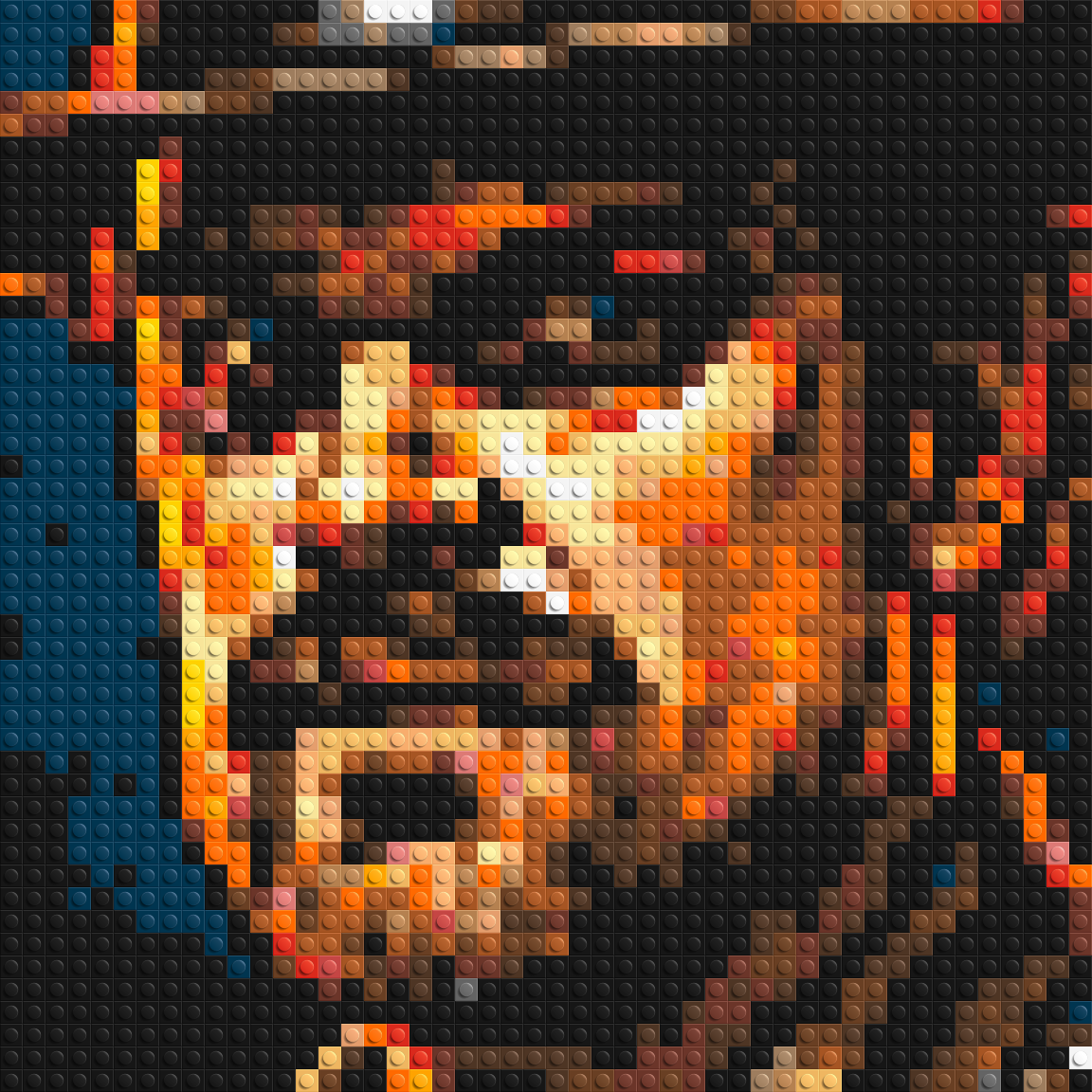 Jim Hopper - Stranger Things - Brick Art Mosaic Kit 2x2 large