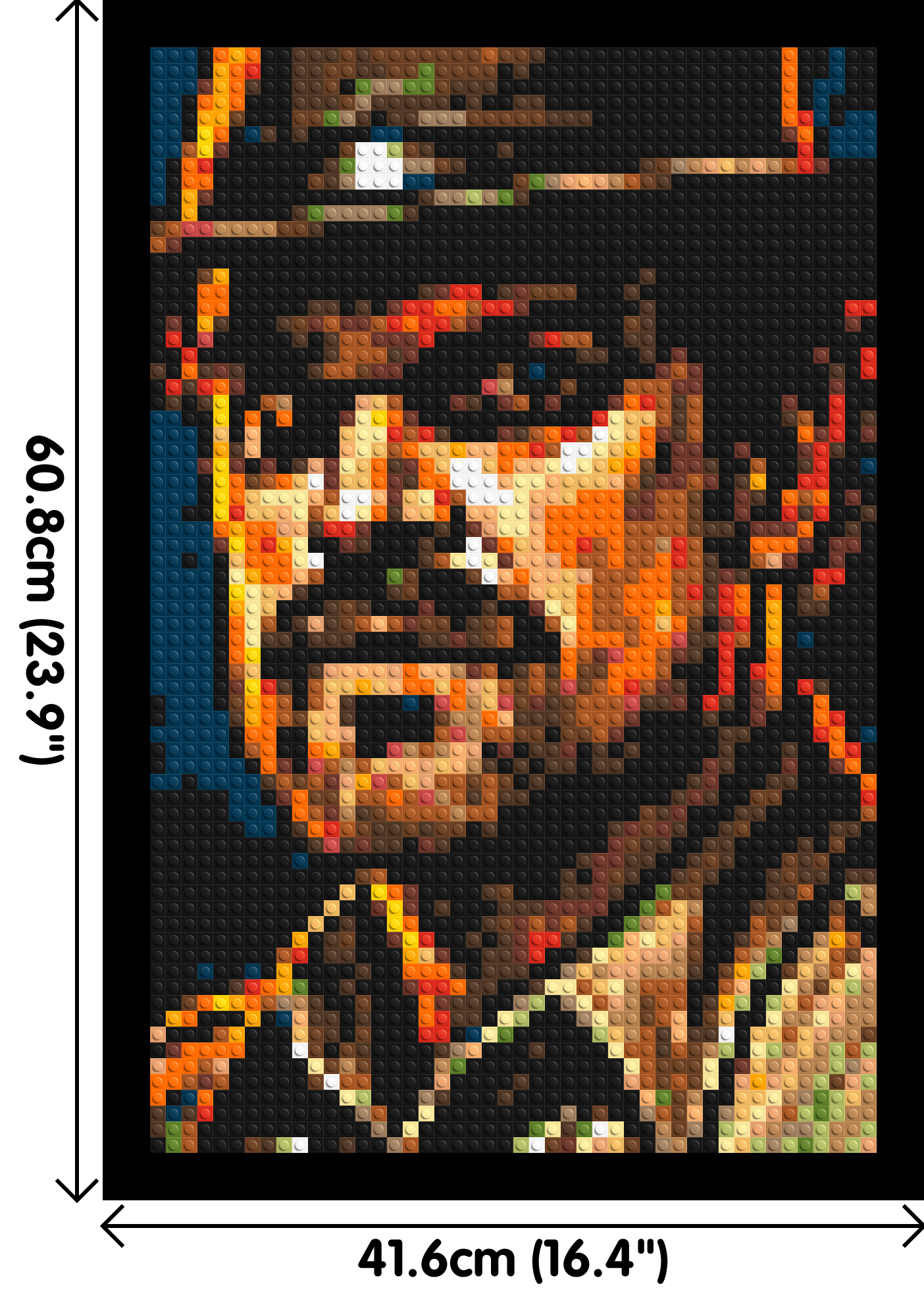 Jim Hopper - Stranger Things - Brick Art Mosaic Kit 2x3 large