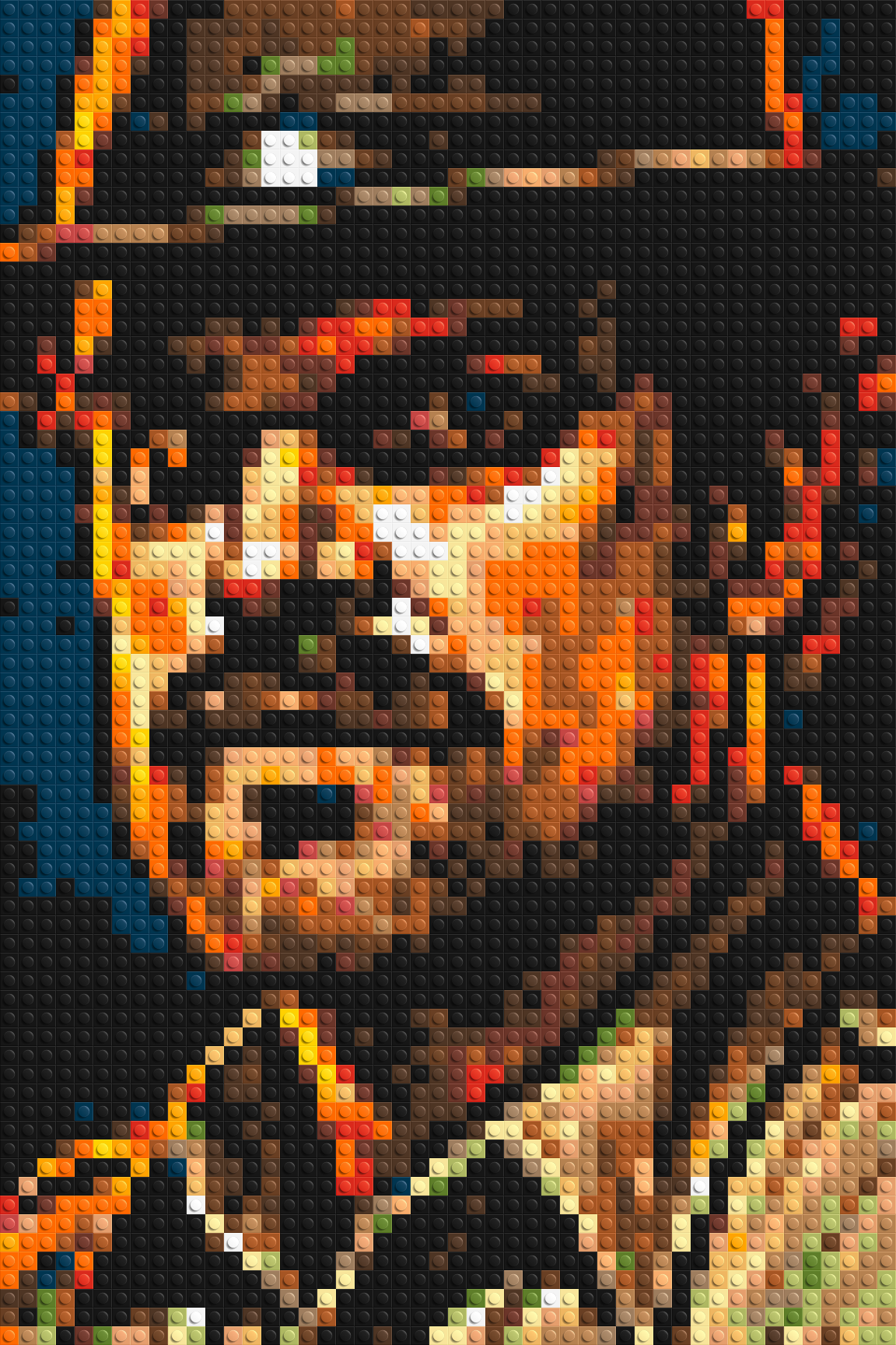 Jim Hopper - Stranger Things - Brick Art Mosaic Kit 2x3 large