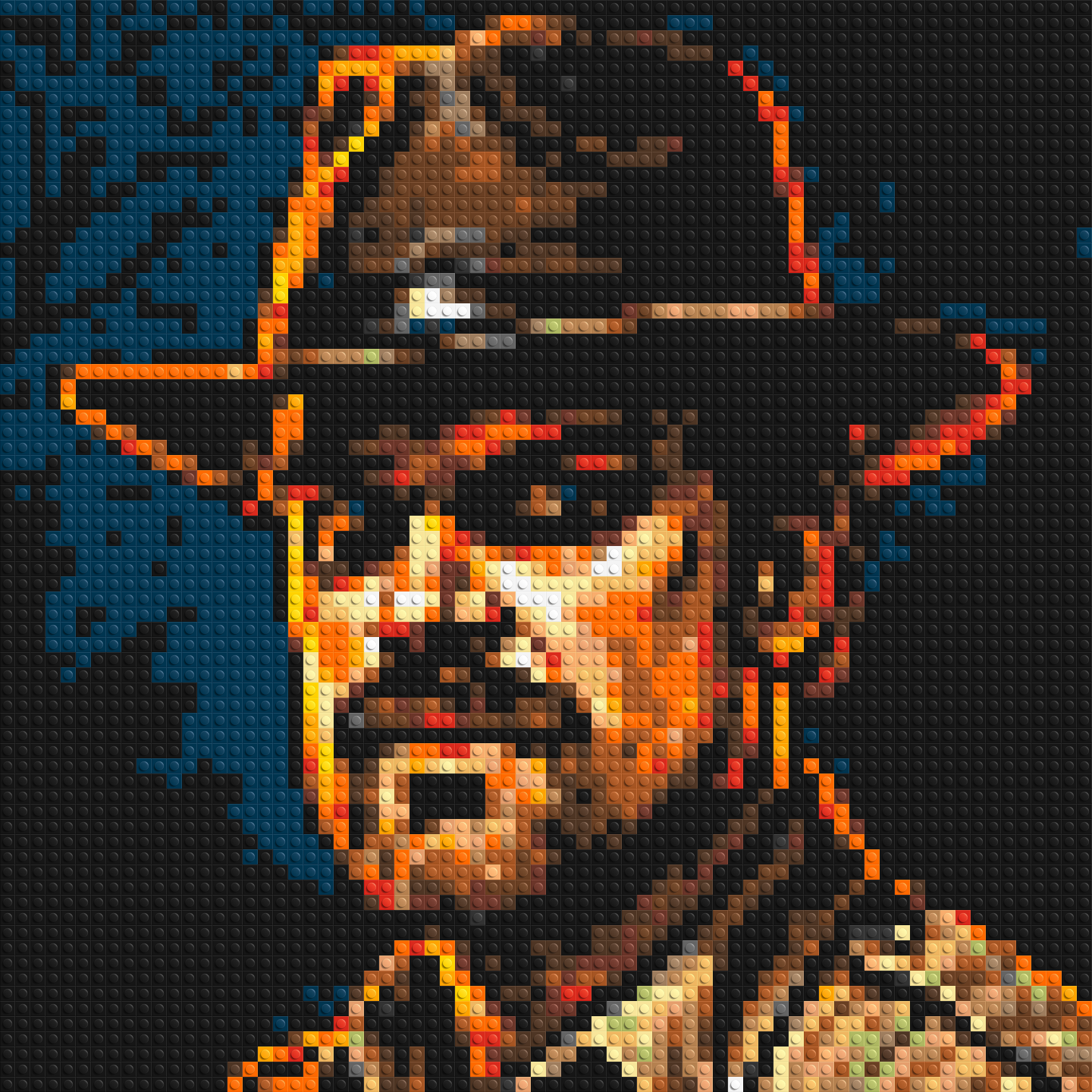 Jim Hopper - Stranger Things - Brick Art Mosaic Kit 3x3 large