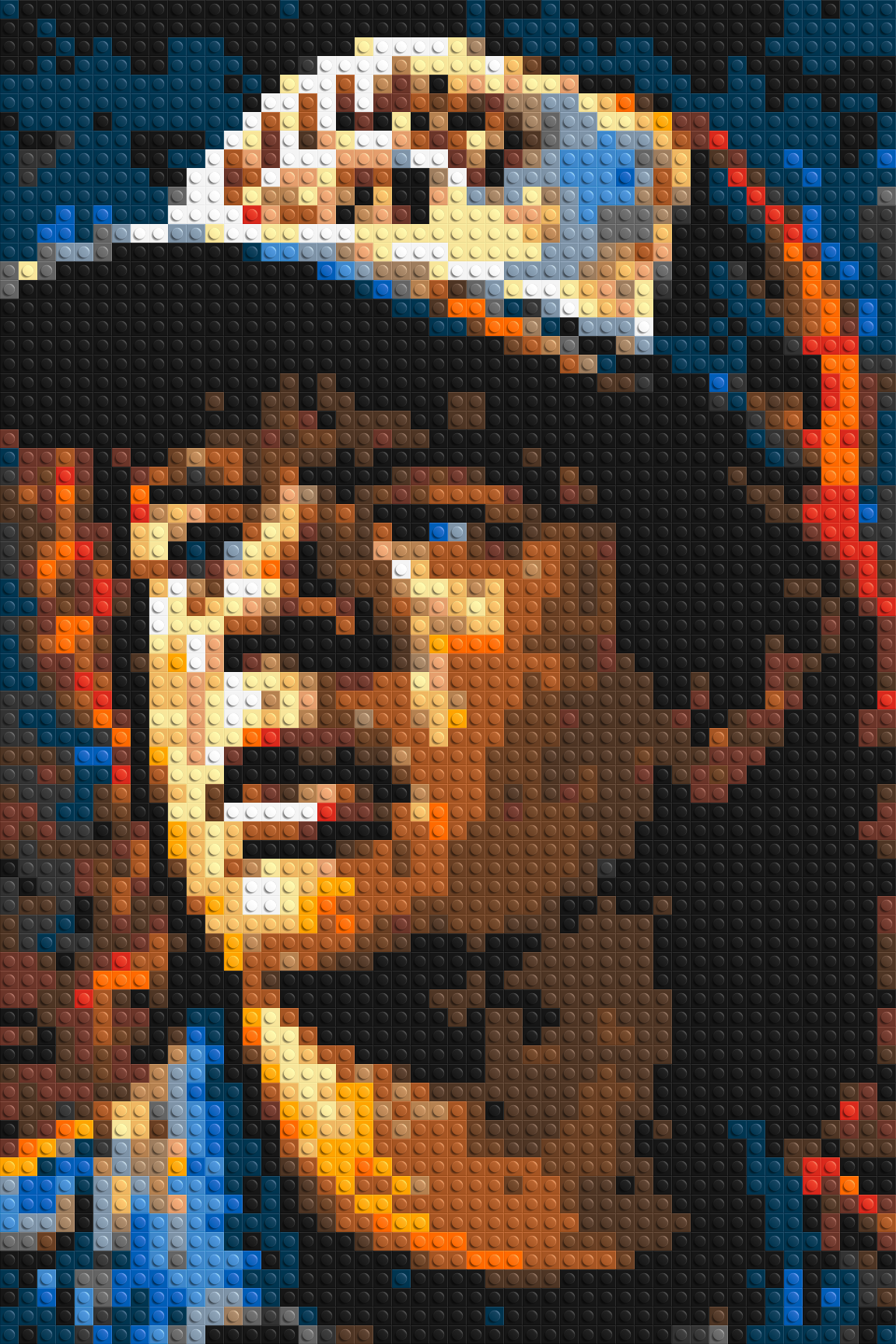 Dustin Henderson - Stranger Things - Brick Art Mosaic Kit 2x3 large