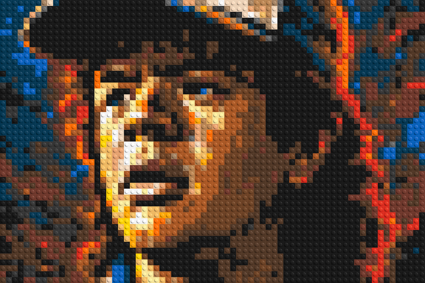 Dustin Henderson - Stranger Things - Brick Art Mosaic Kit 3x2 large