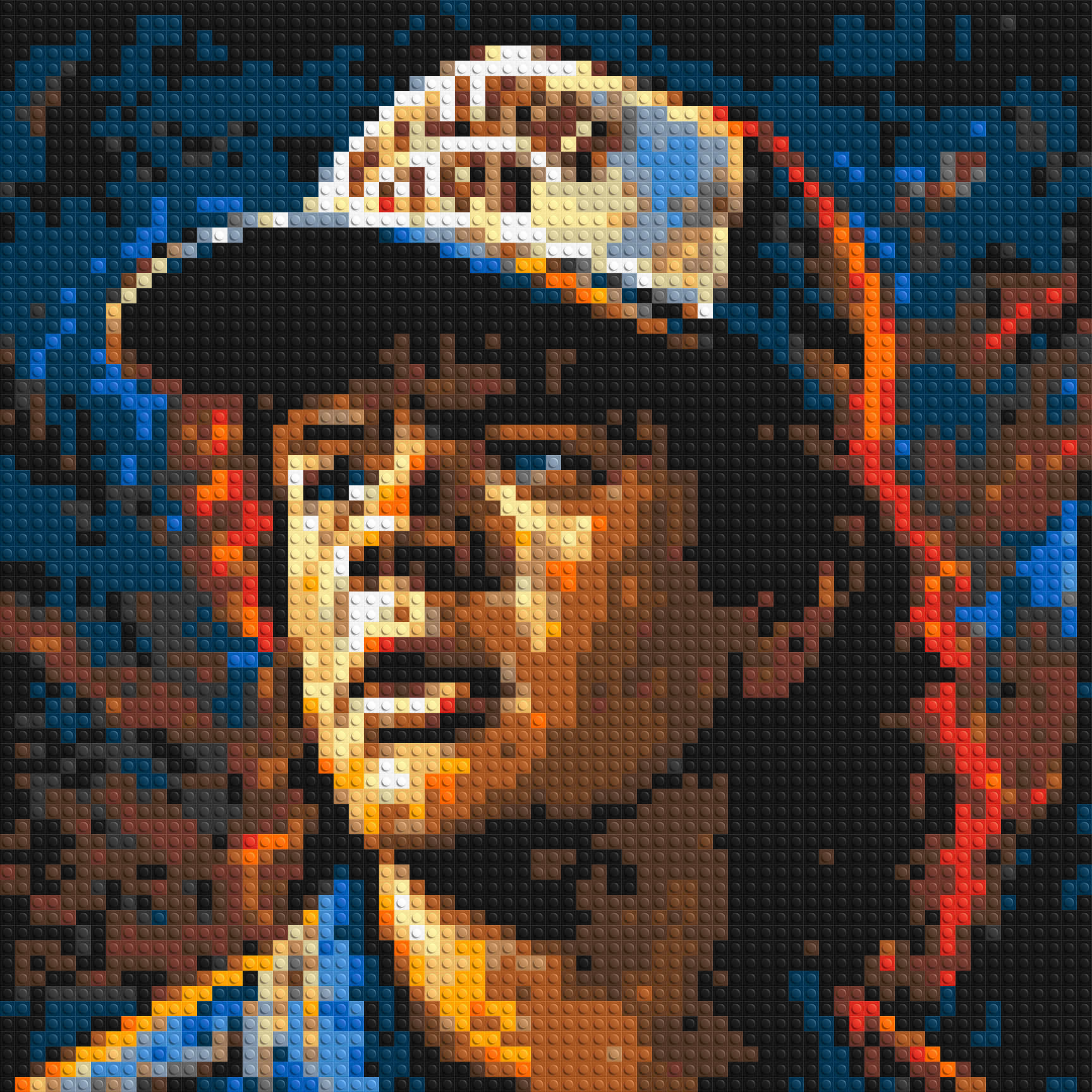 Dustin Henderson - Stranger Things - Brick Art Mosaic Kit 3x3 large