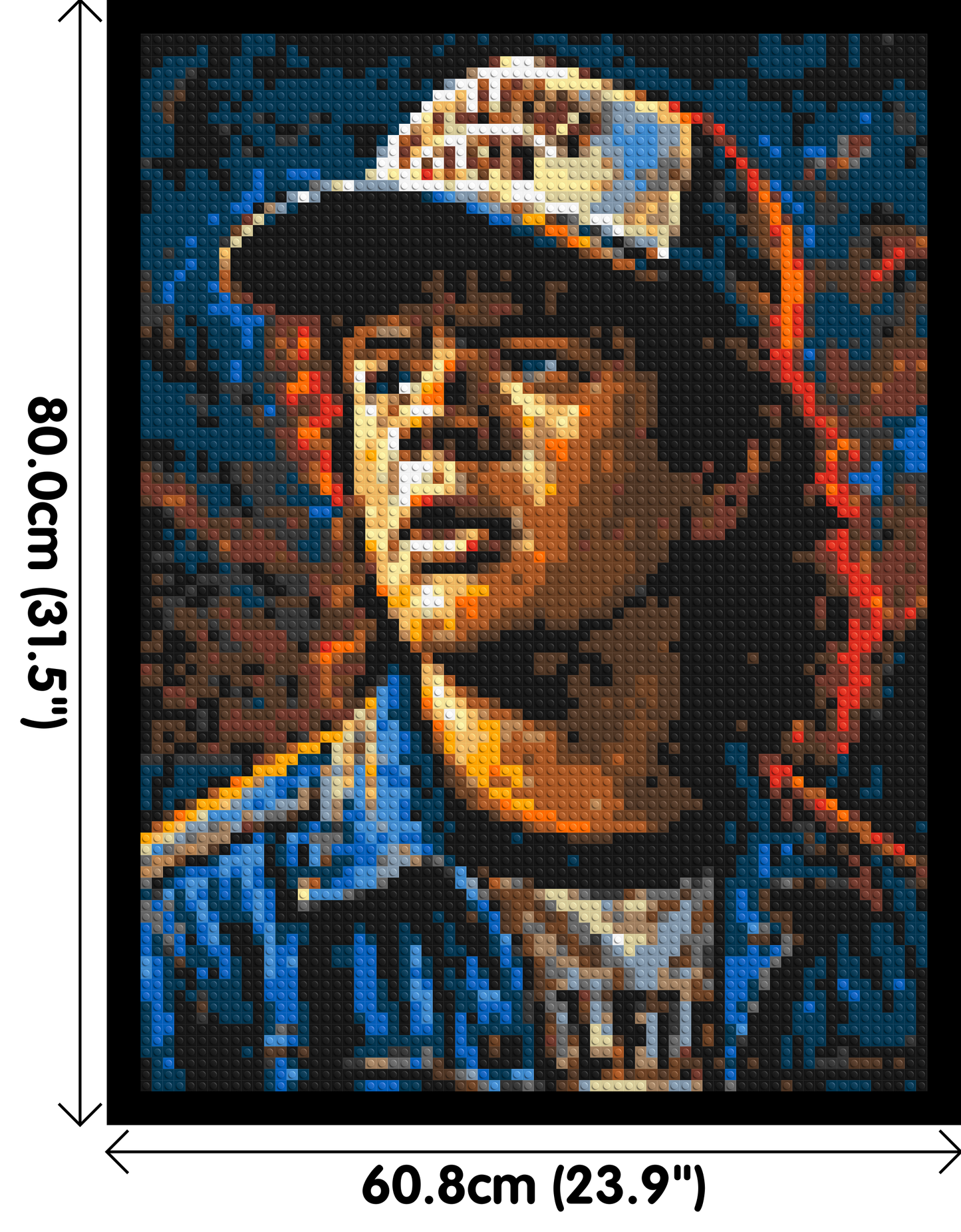 Dustin Henderson - Stranger Things - Brick Art Mosaic Kit 3x4 large
