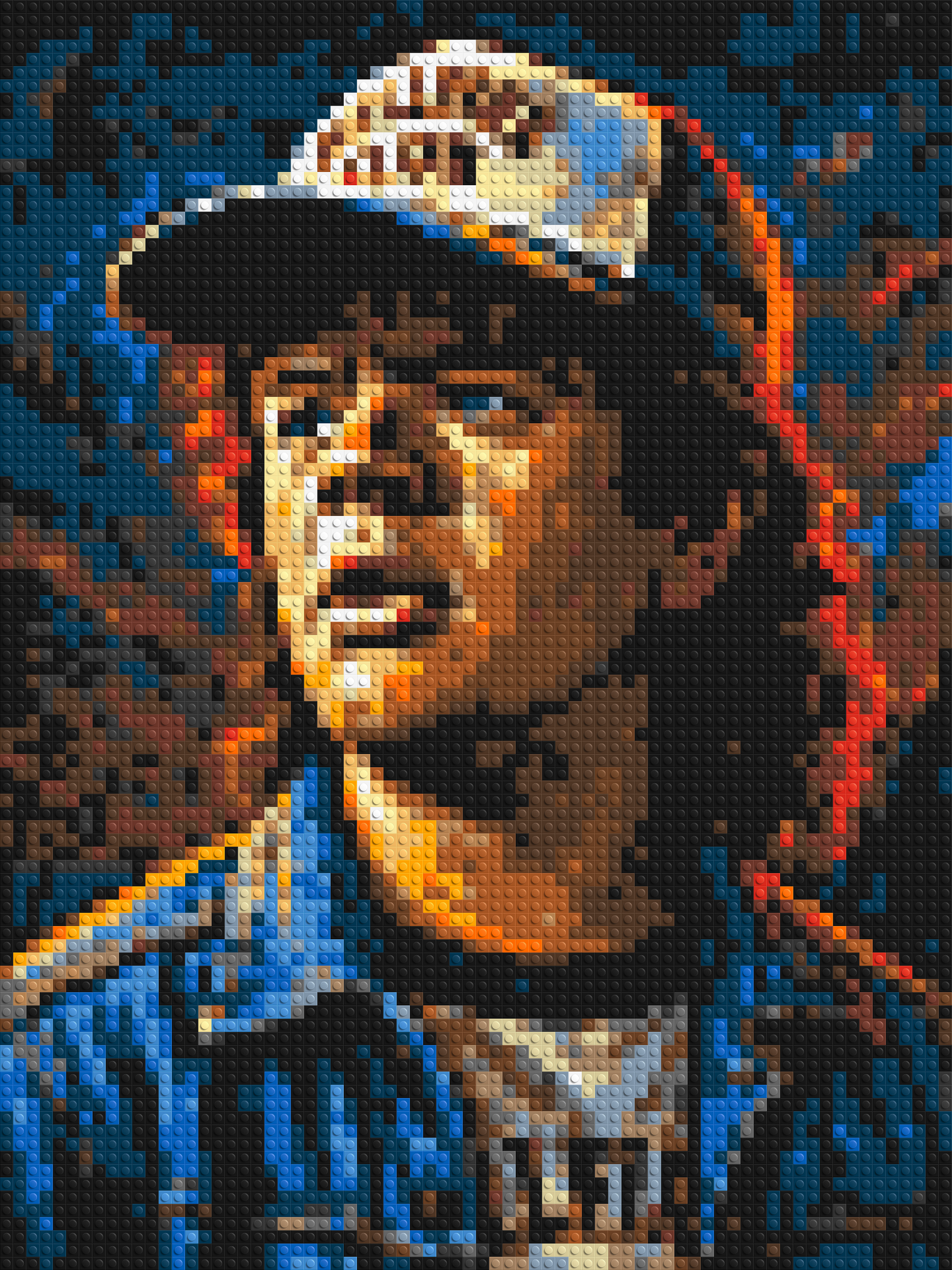 Dustin Henderson - Stranger Things - Brick Art Mosaic Kit 3x4 large