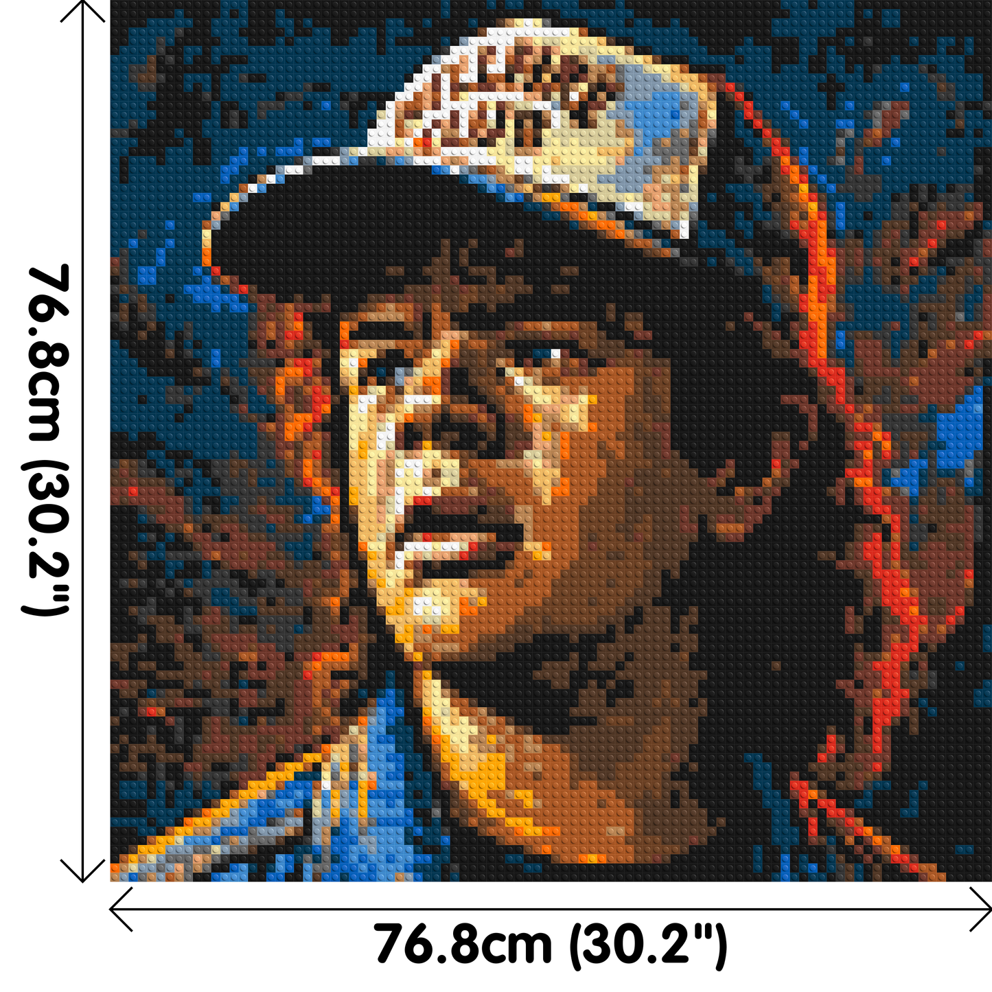 Dustin Henderson - Stranger Things - Brick Art Mosaic Kit 4x4 large