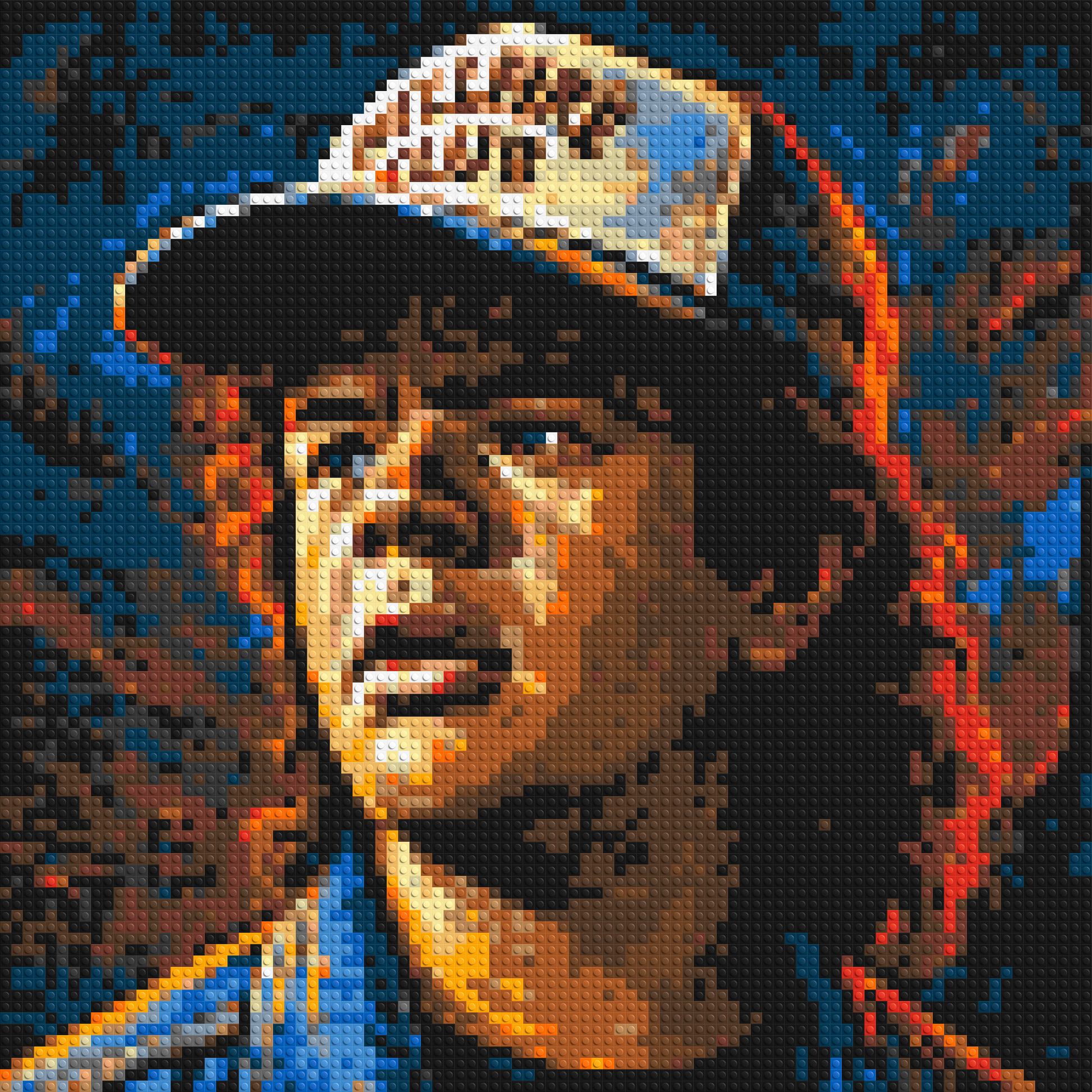 Dustin Henderson - Stranger Things - Brick Art Mosaic Kit 4x4 large