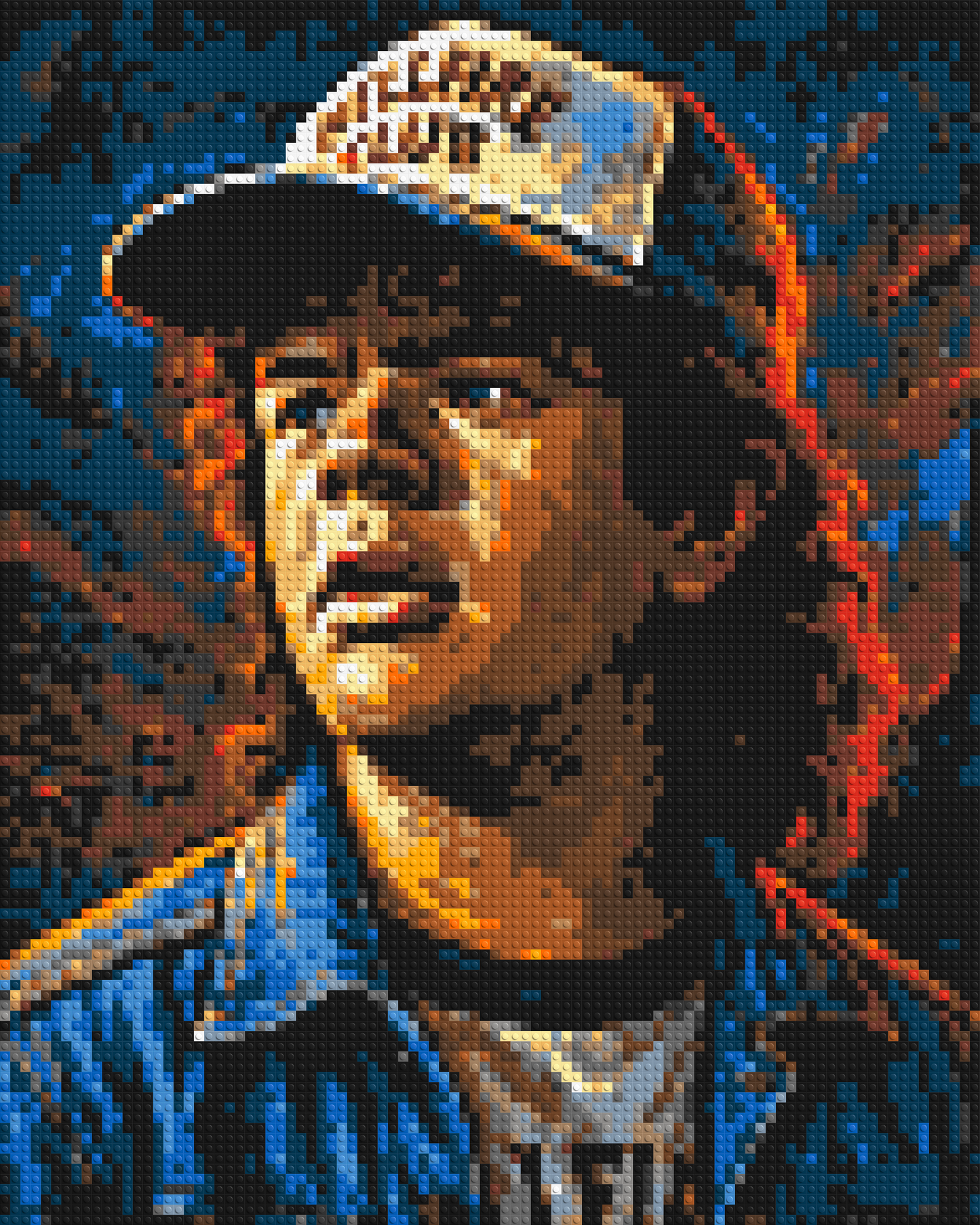 Dustin Henderson - Stranger Things - Brick Art Mosaic Kit 4x5 large