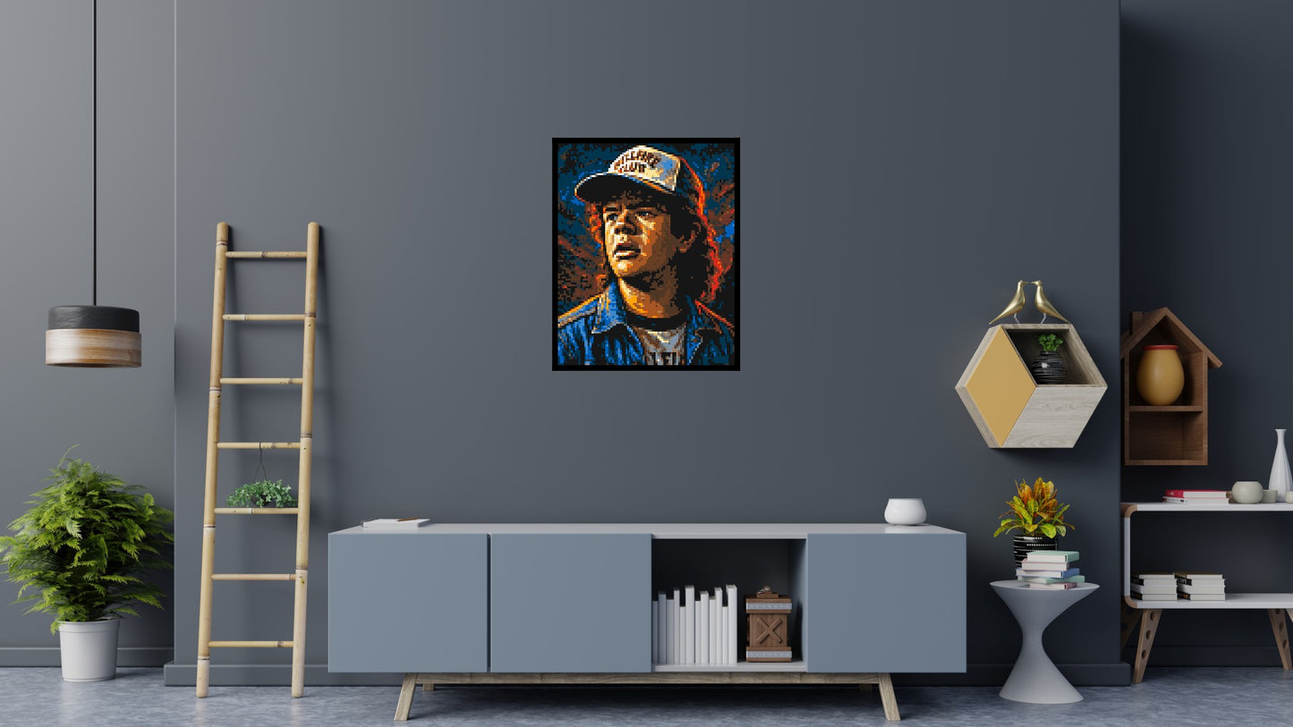 Dustin Henderson - Stranger Things - Brick Art Mosaic Kit 4x5 large