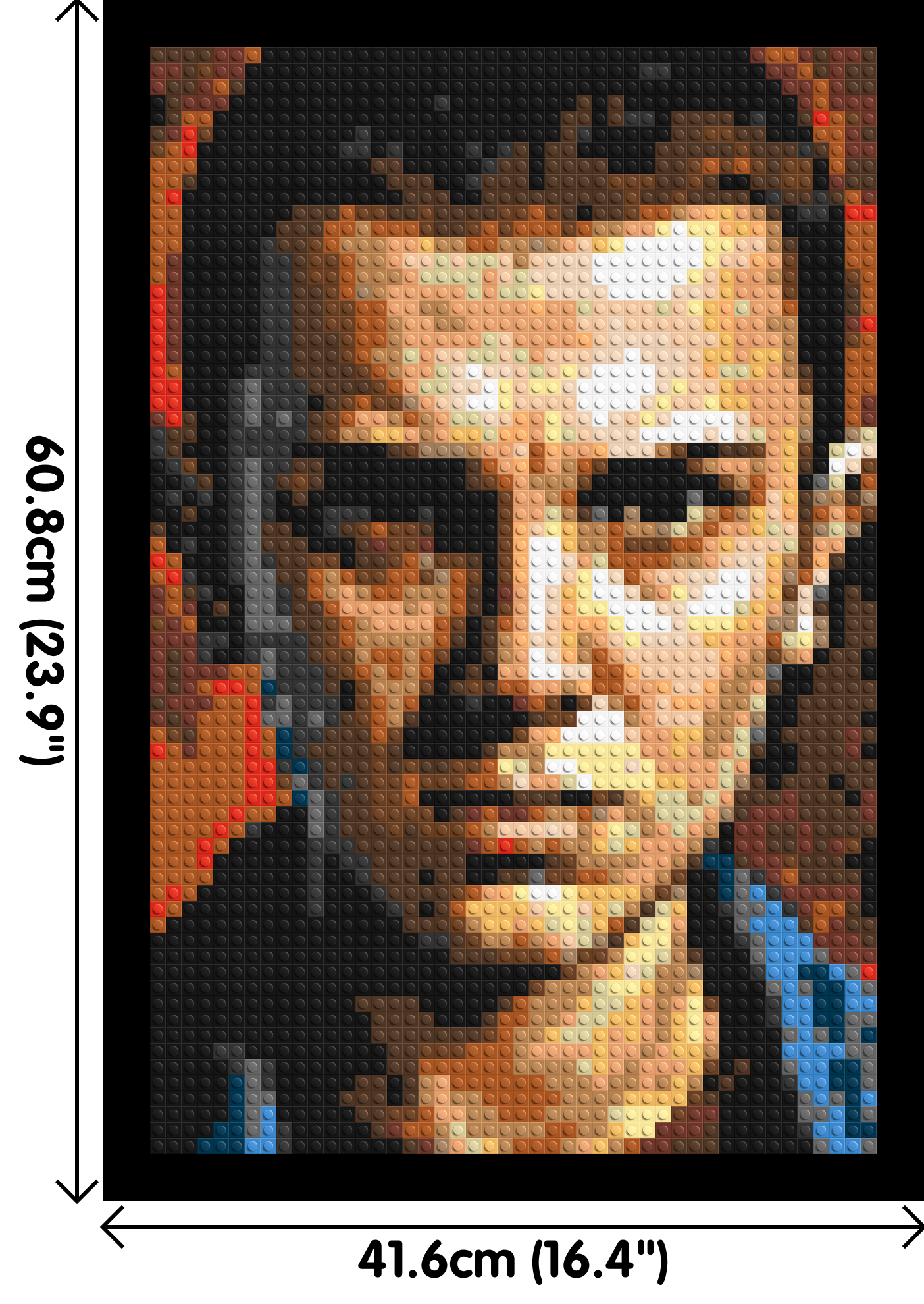 Eleven - Stranger Things - Brick Art Mosaic Kit 2x3 large