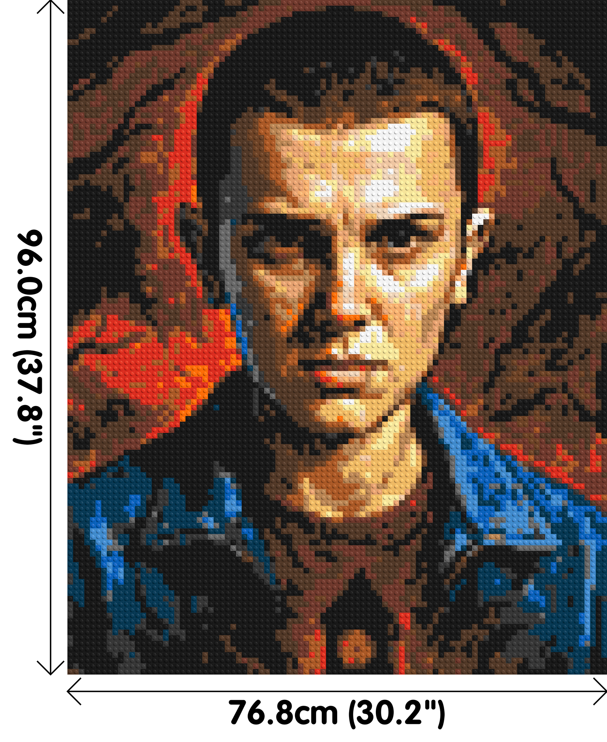 Eleven - Stranger Things - Brick Art Mosaic Kit 4x5 dimensions