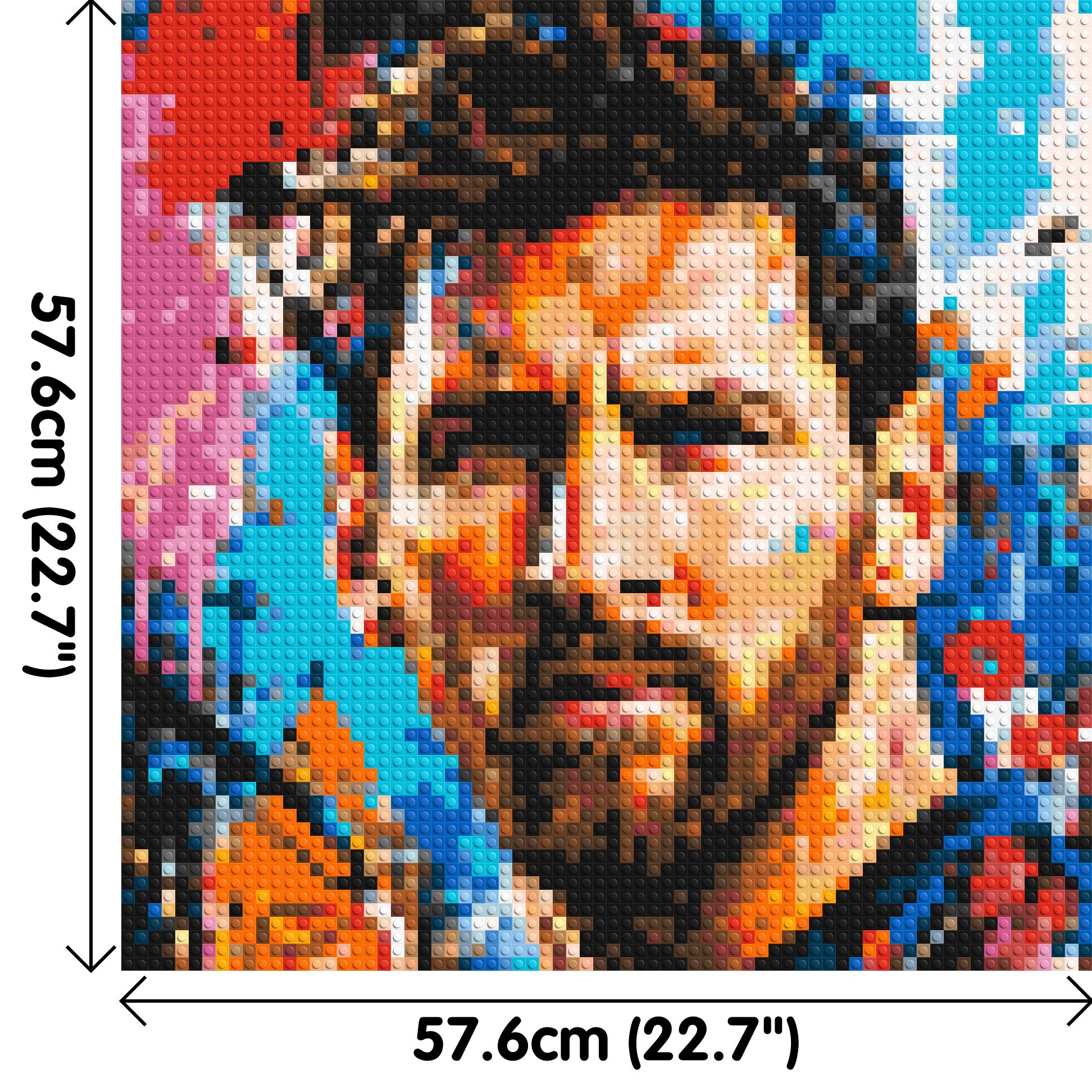 Lionel Messi Urban Pop - Brick Art Mosaic Kit 3x3 dimensions