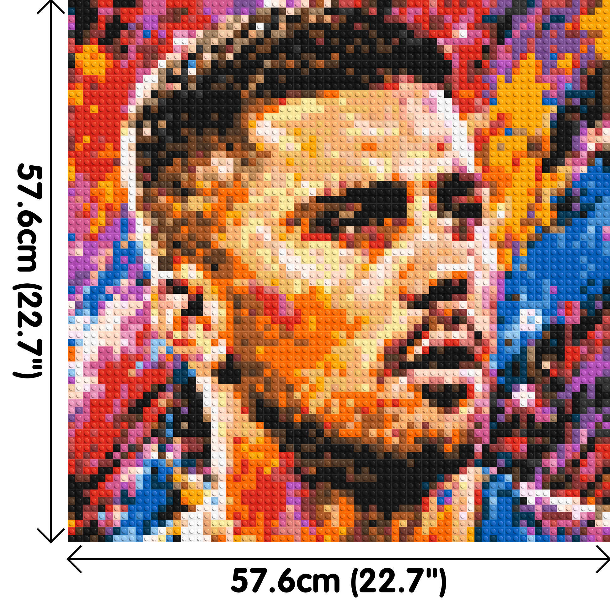 Rodri Urban Pop - Brick Art Mosaic Kit 3x3 dimensions