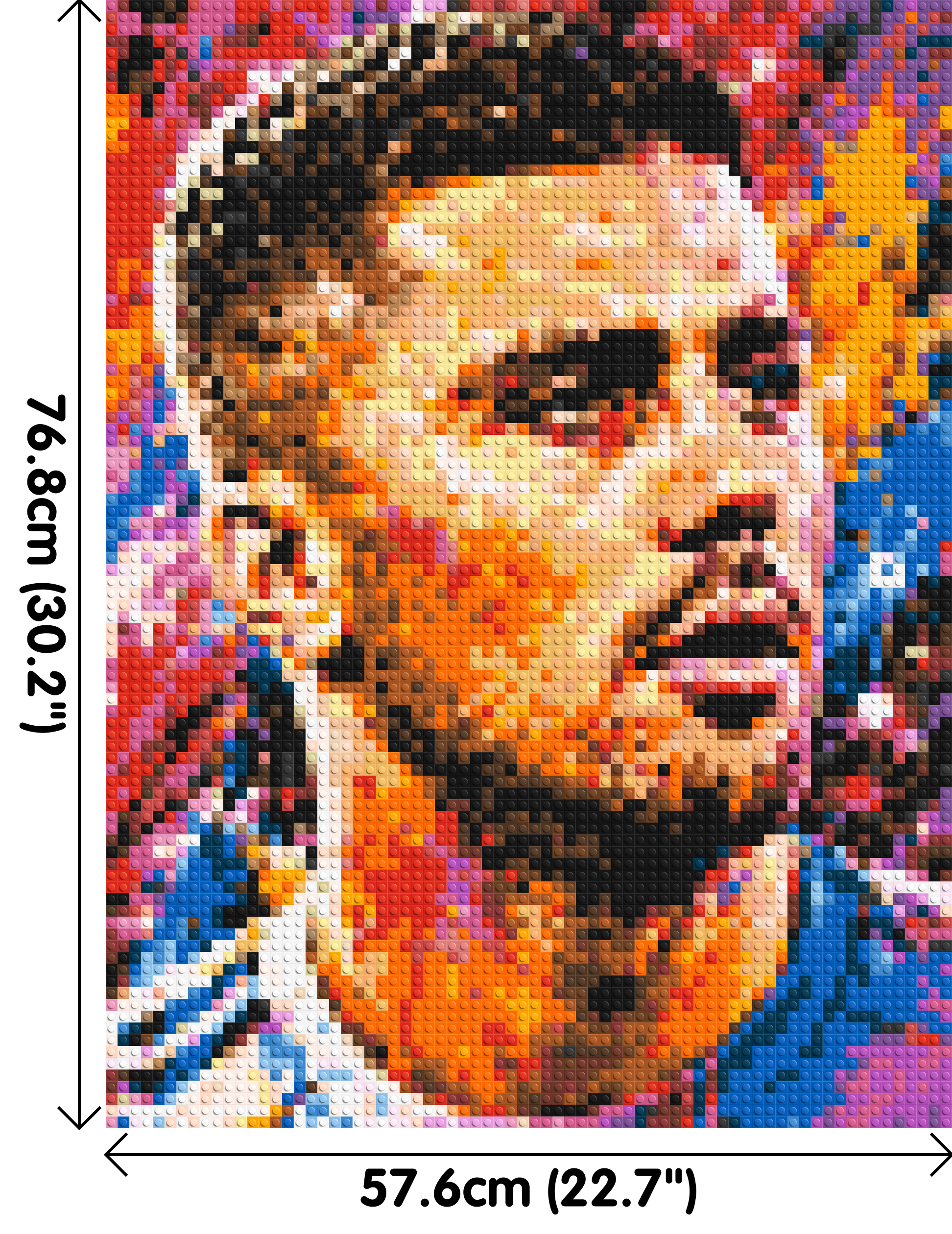 Rodri Urban Pop - Brick Art Mosaic Kit 3x4 dimensions