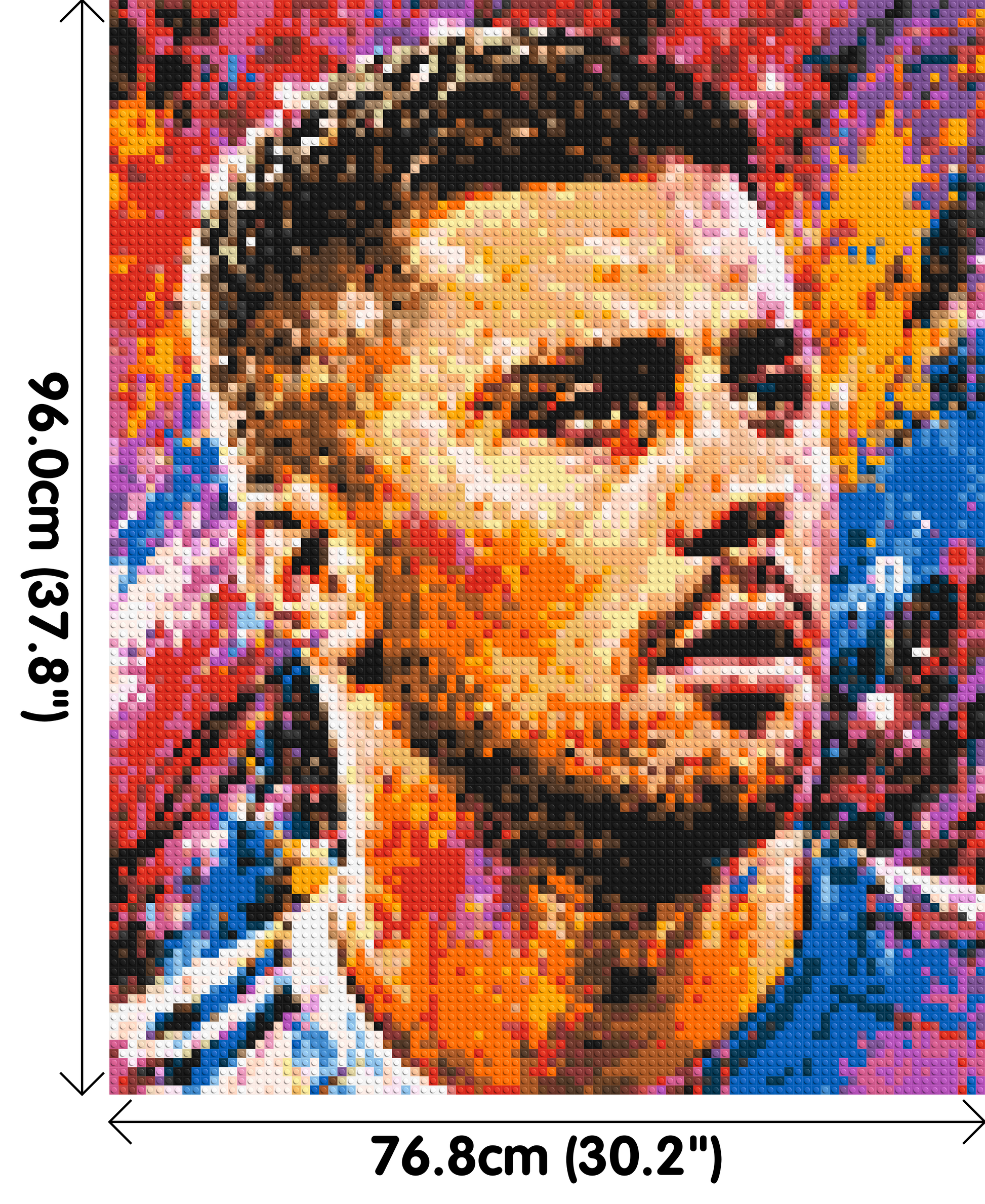 Rodri Urban Pop - Brick Art Mosaic Kit 4x5 dimensions