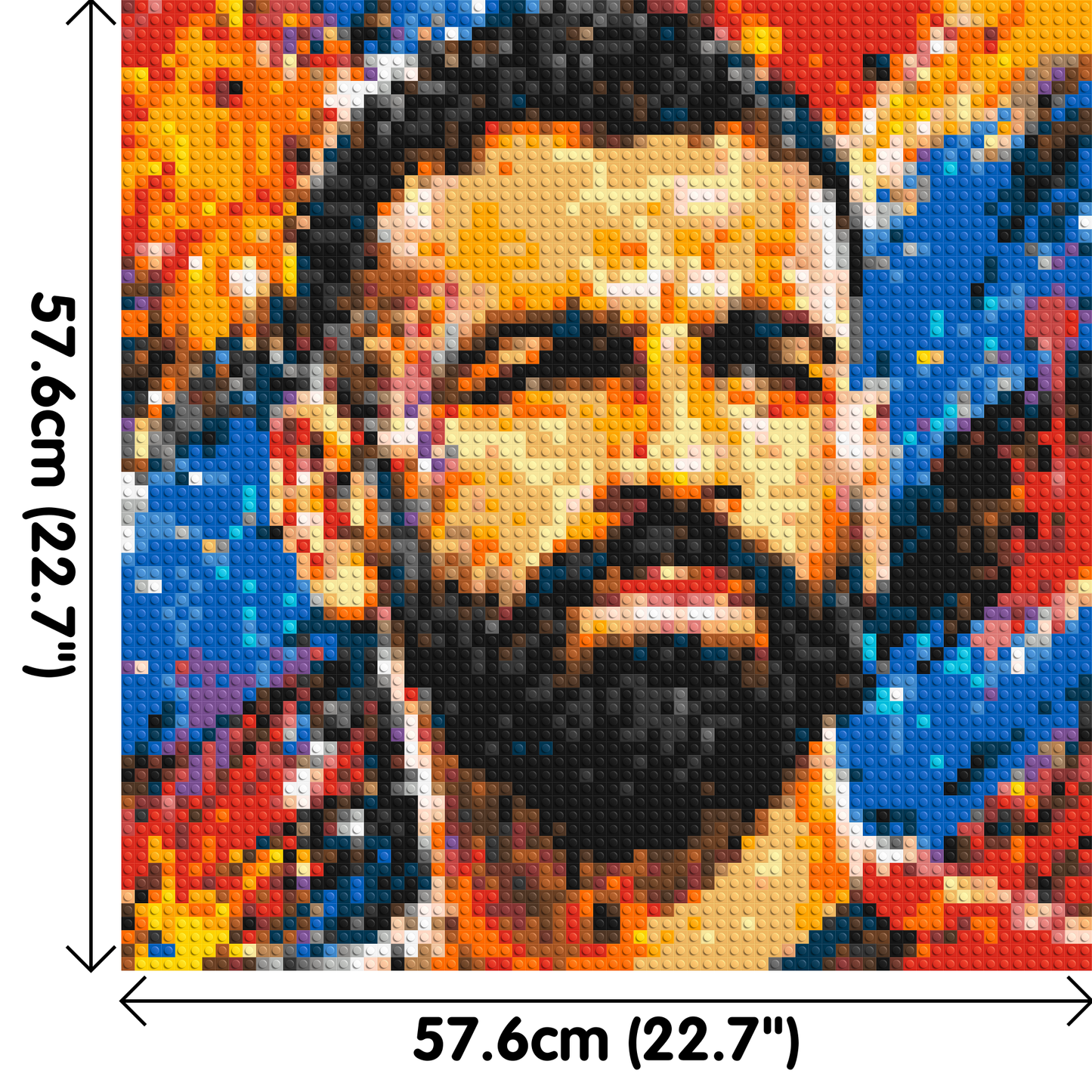 Mohamed Salah Urban Pop - Brick Art Mosaic Kit 3x3 large