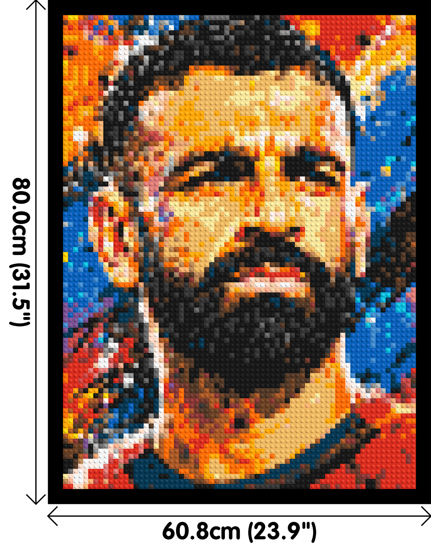 Mohamed Salah Urban Pop - Brick Art Mosaic Kit 3x4 large