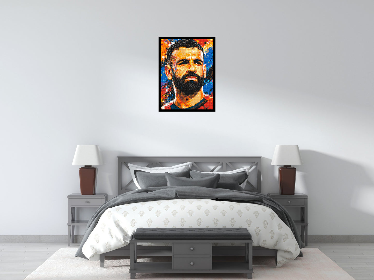 Mohamed Salah Urban Pop - Brick Art Mosaic Kit 3x4 large