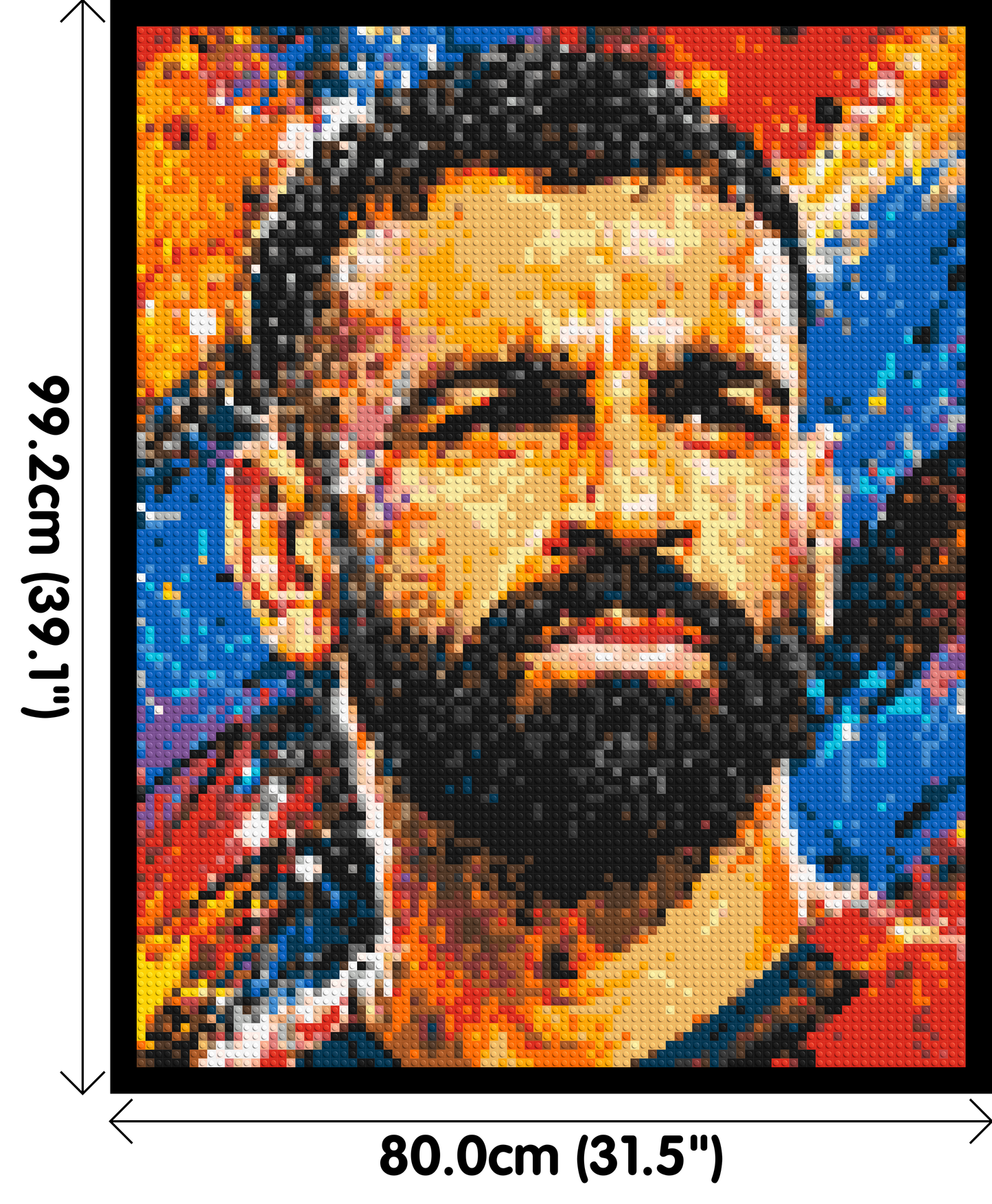Mohamed Salah Urban Pop - Brick Art Mosaic Kit 4x5 large