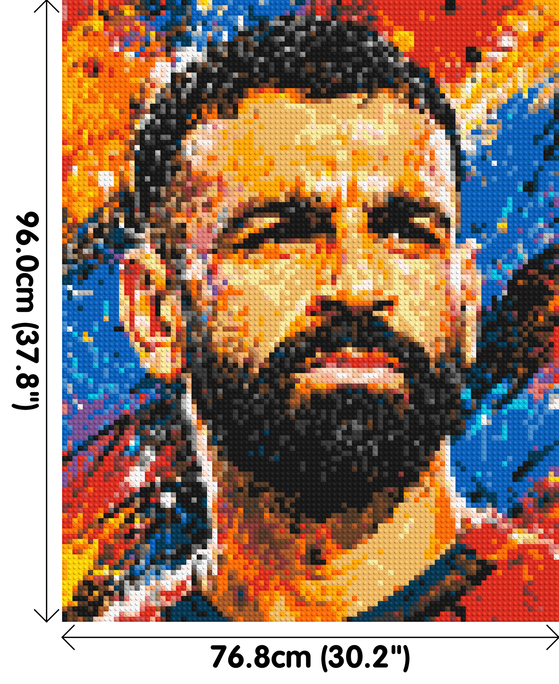 Mohamed Salah Urban Pop - Brick Art Mosaic Kit 4x5 dimensions