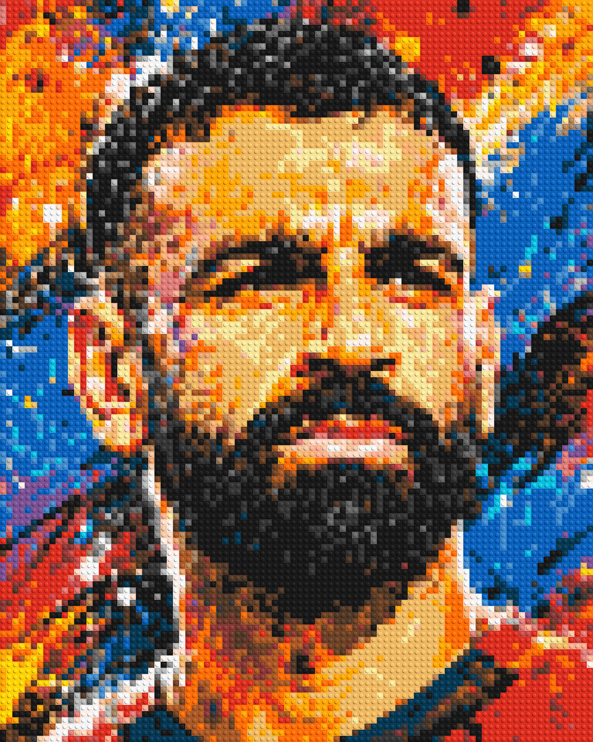 Mohamed Salah Urban Pop - Brick Art Mosaic Kit 4x5 large