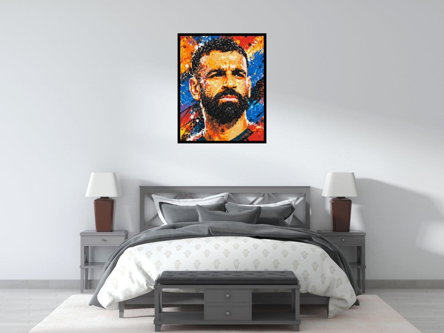 Mohamed Salah Urban Pop - Brick Art Mosaic Kit 4x5 large
