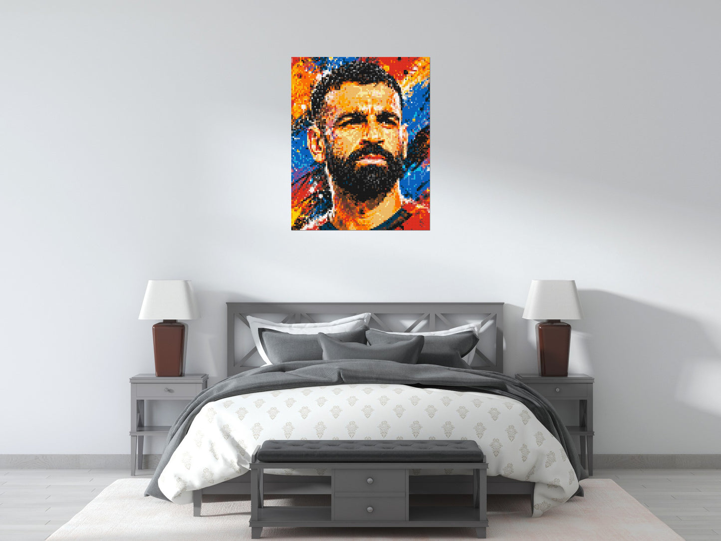 Mohamed Salah Urban Pop - Brick Art Mosaic Kit 4x5 large