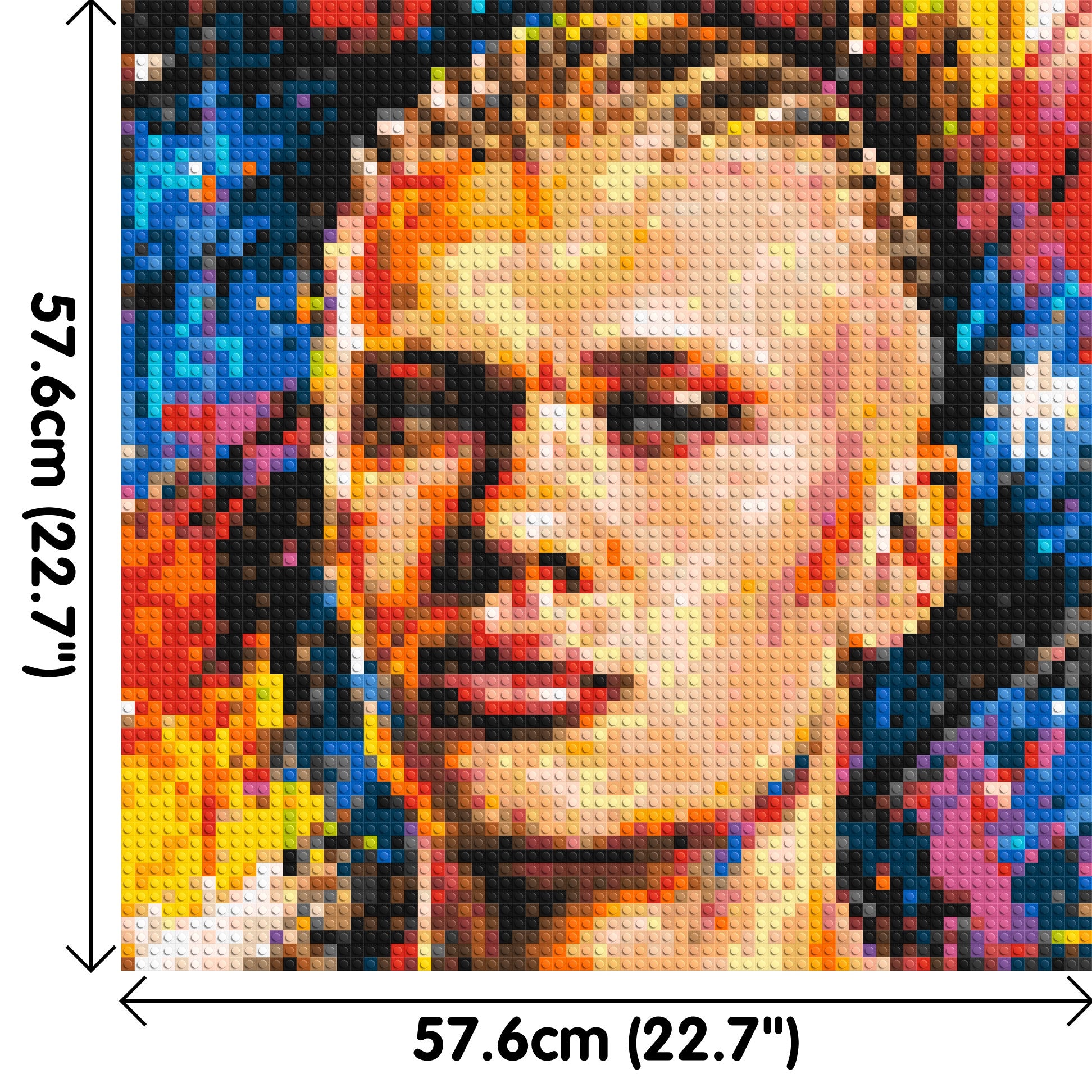 Erling Haaland Urban Pop - Brick Art Mosaic Kit 3x3 dimensions