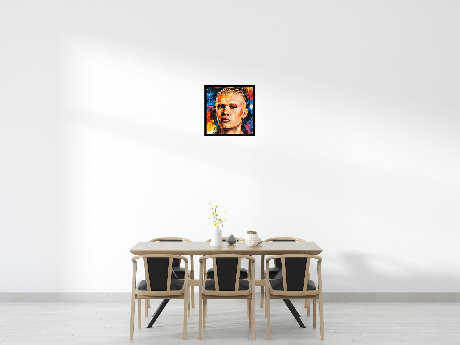 Erling Haaland Urban Pop - Brick Art Mosaic Kit 3x3 scene with frame