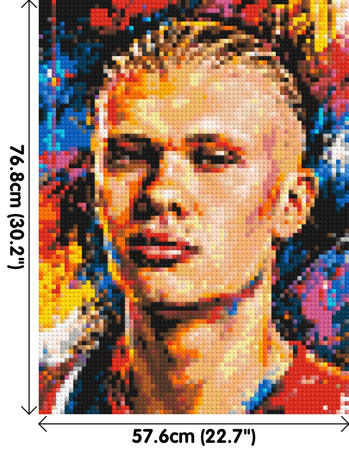 Erling Haaland Urban Pop - Brick Art Mosaic Kit 3x4 large