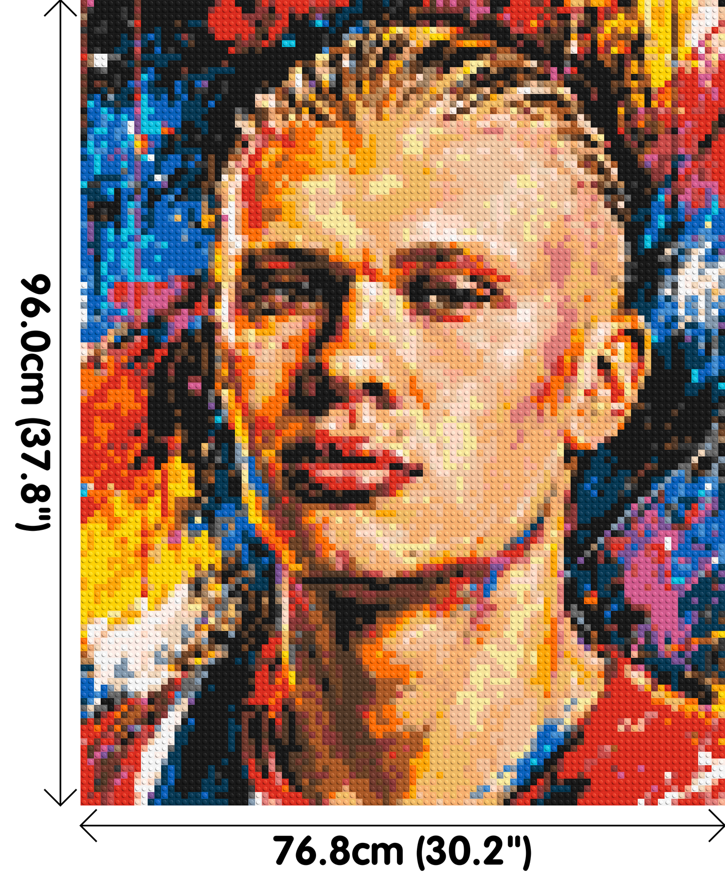 Erling Haaland Urban Pop - Brick Art Mosaic Kit 4x5 large