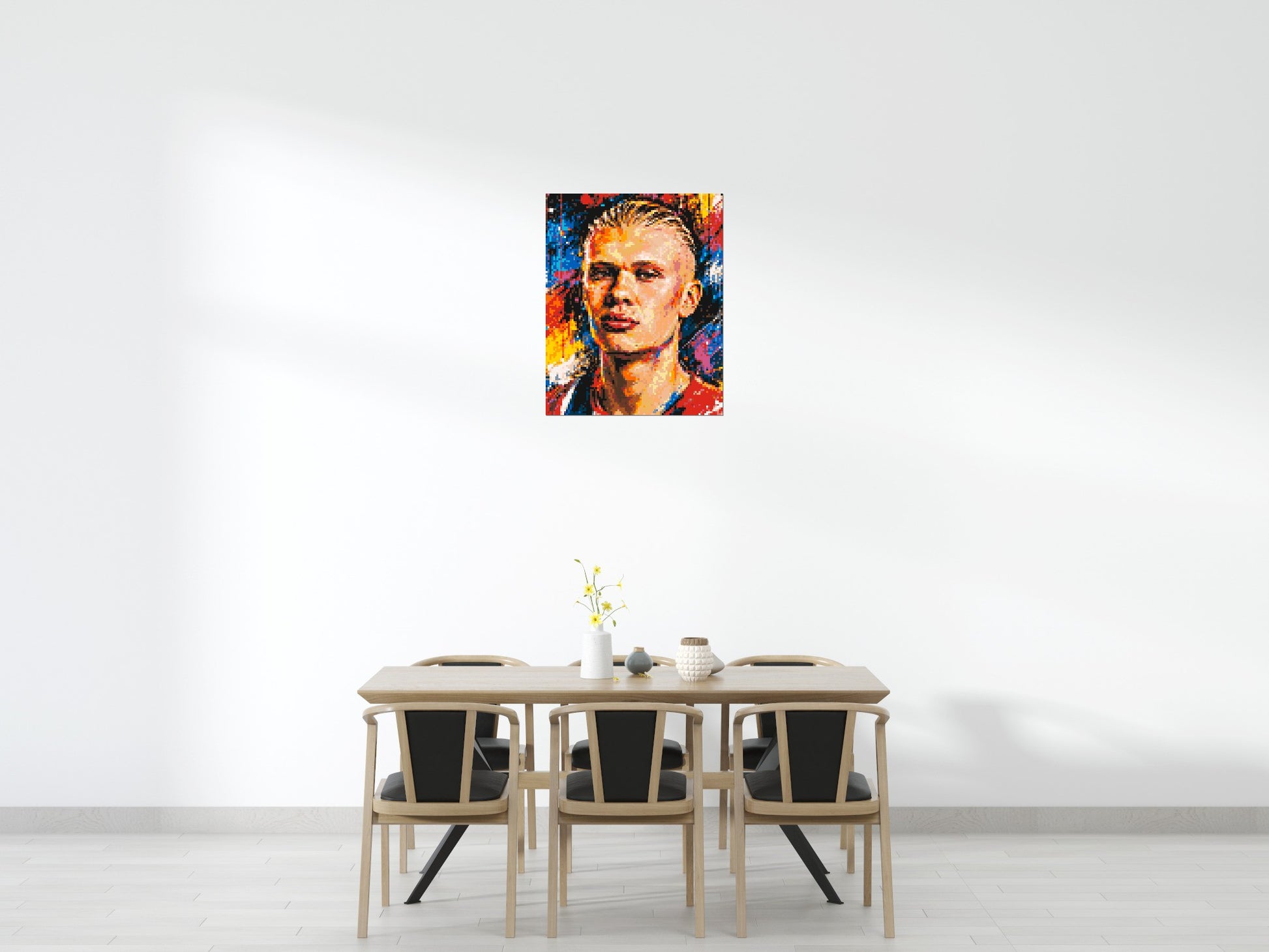 Erling Haaland Urban Pop - Brick Art Mosaic Kit 4x5 scene