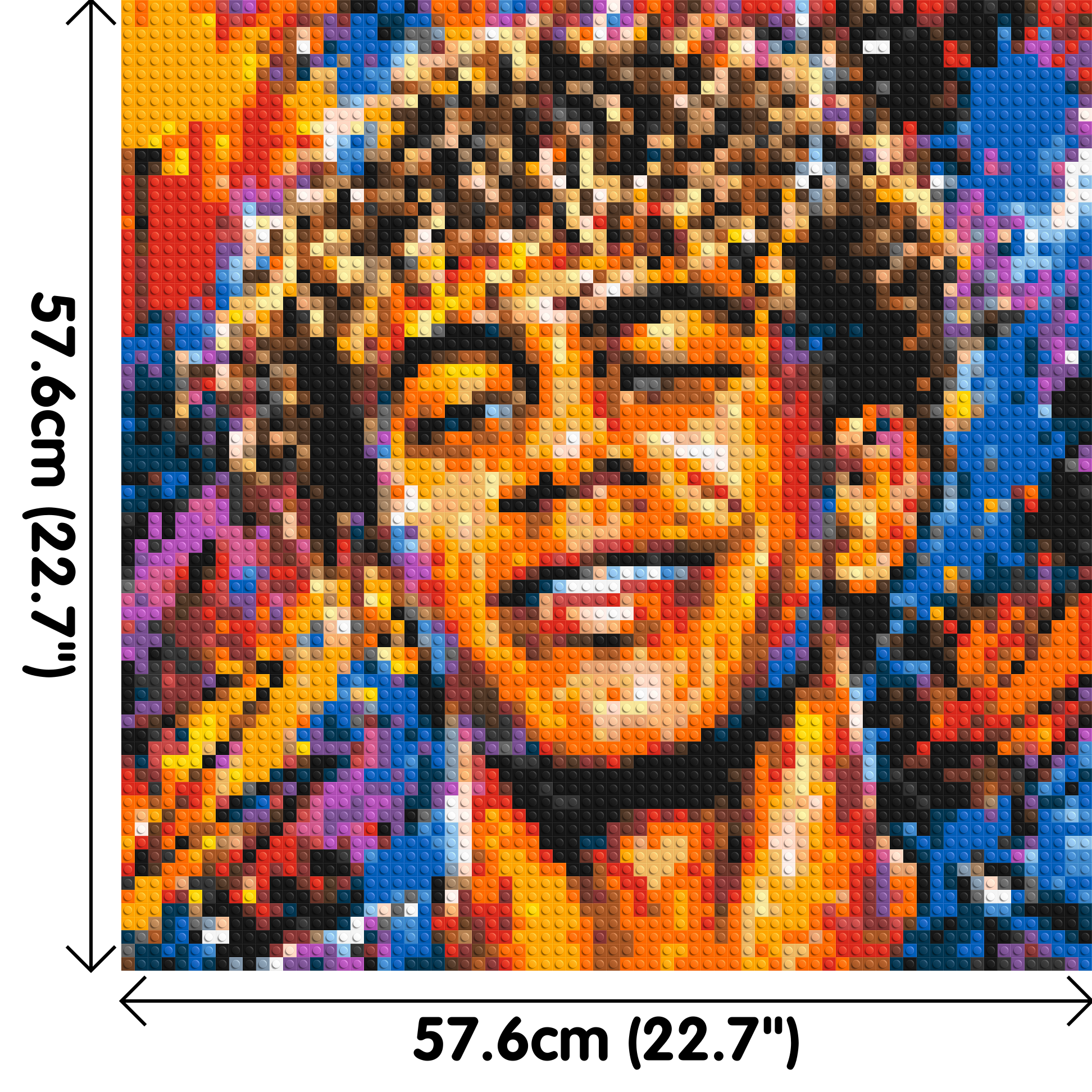 Lamine Yamal Urban Pop - Brick Art Mosaic Kit 3x3 dimensions