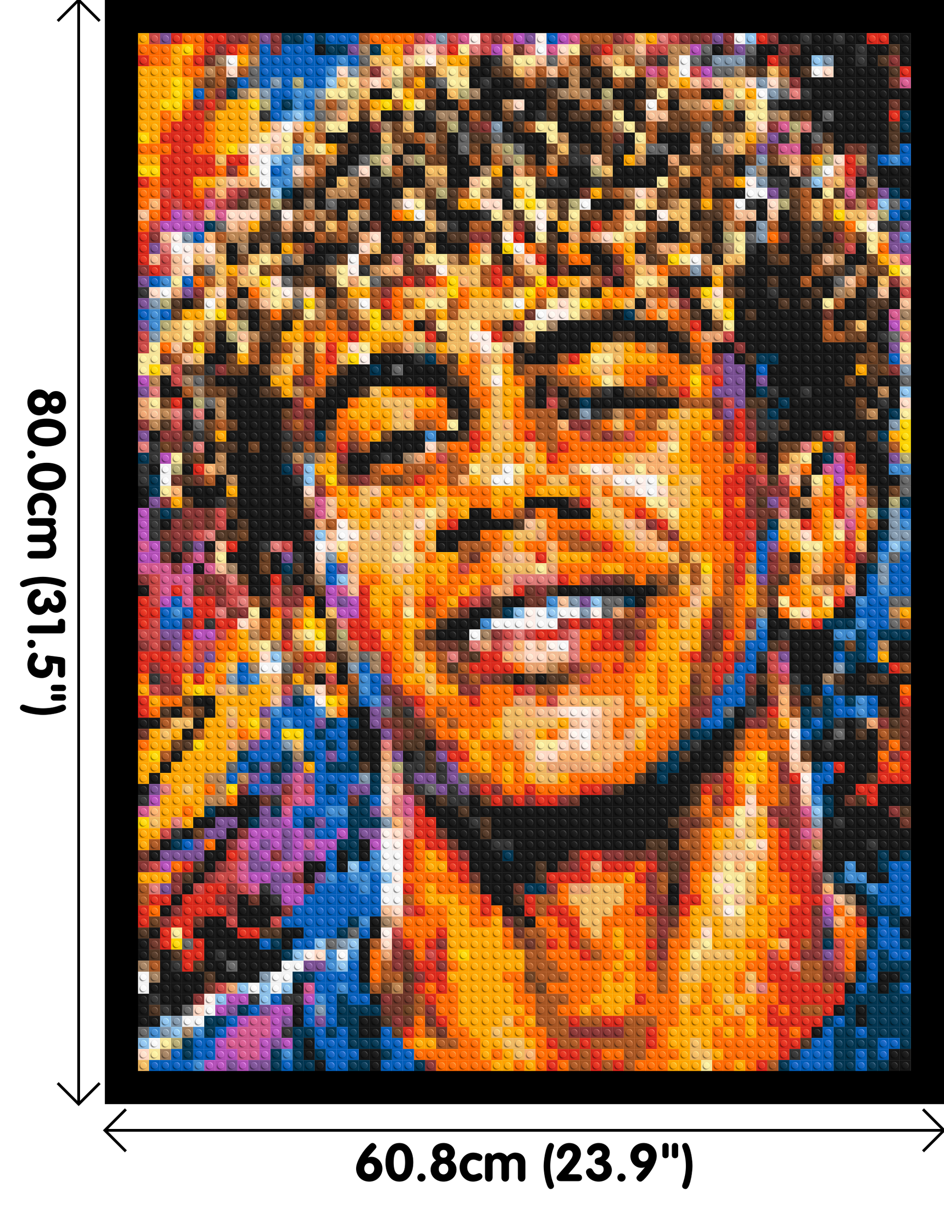 Lamine Yamal Urban Pop - Brick Art Mosaic Kit 3x4 dimensions with frame
