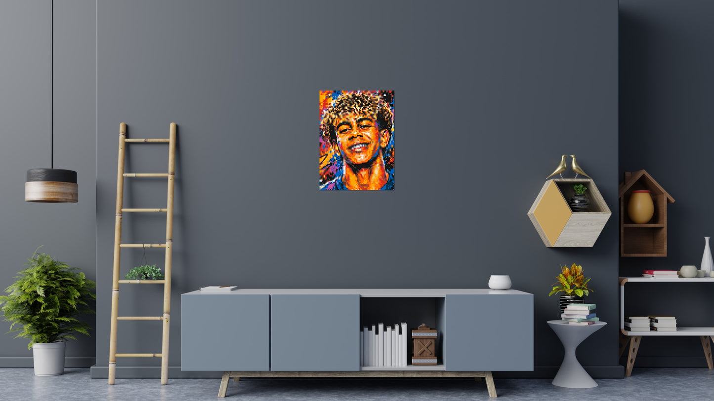 Lamine Yamal Urban Pop - Brick Art Mosaic Kit 3x4 large